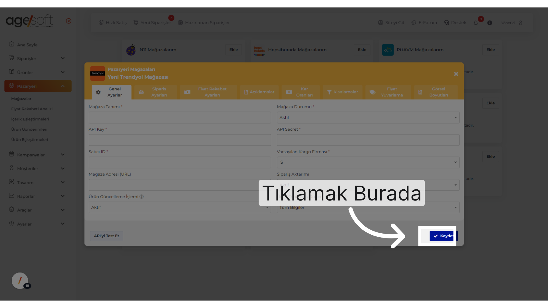Tıklamak Burada