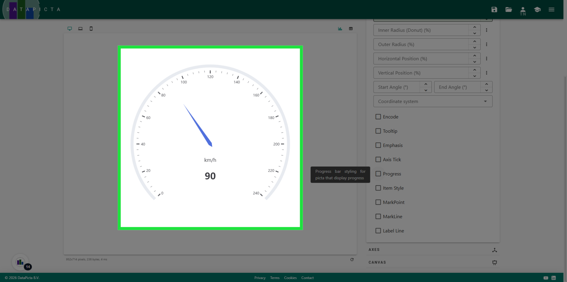 Open Chart Type Menu