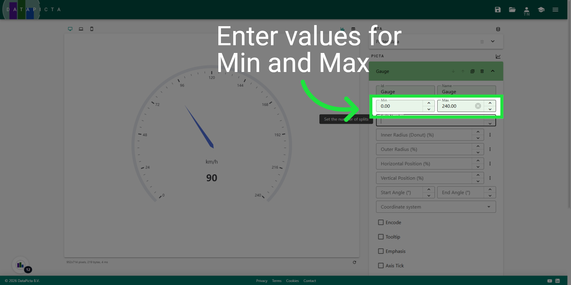 Select Number of Splits
