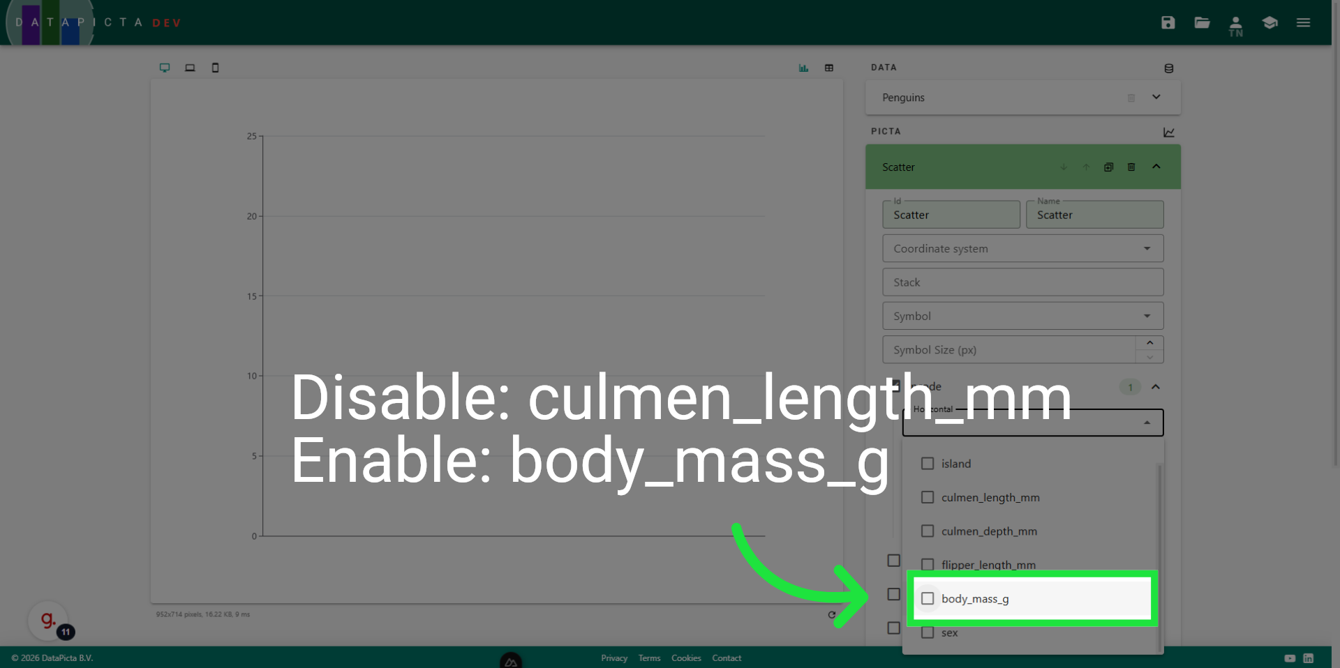 Edit Horizontal Axis