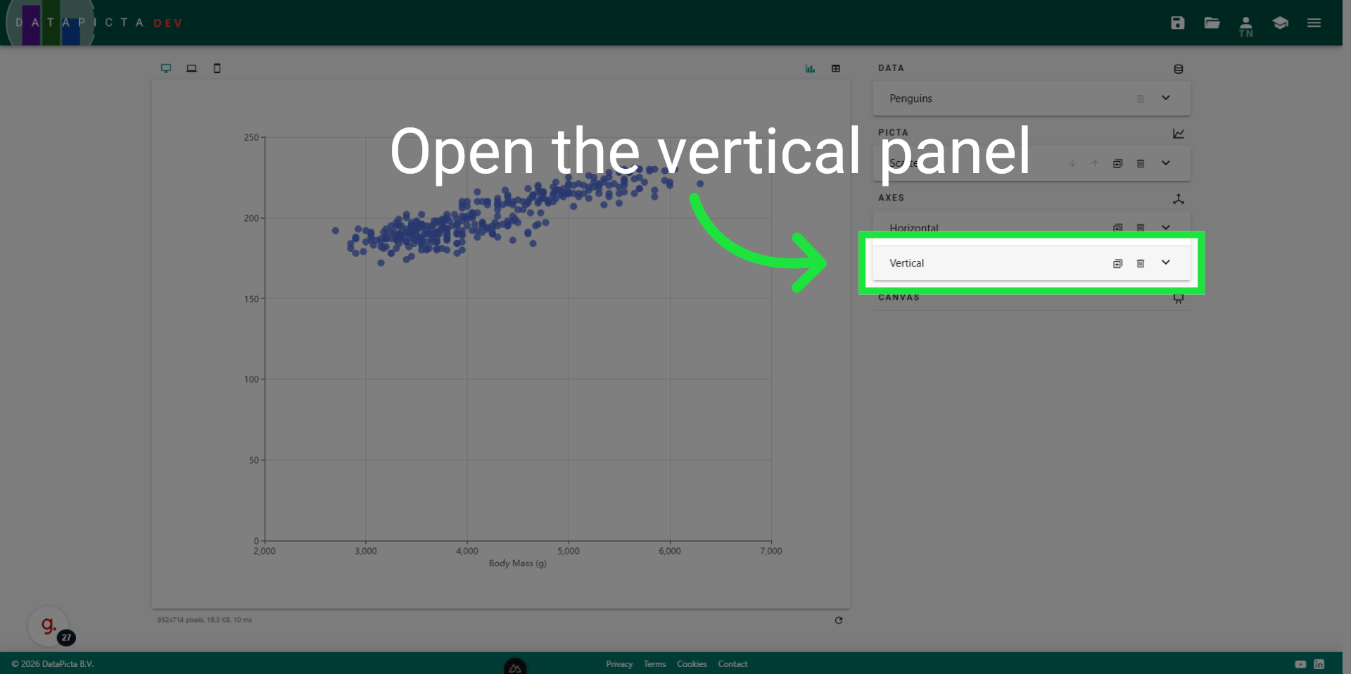 Open Vertical Panel