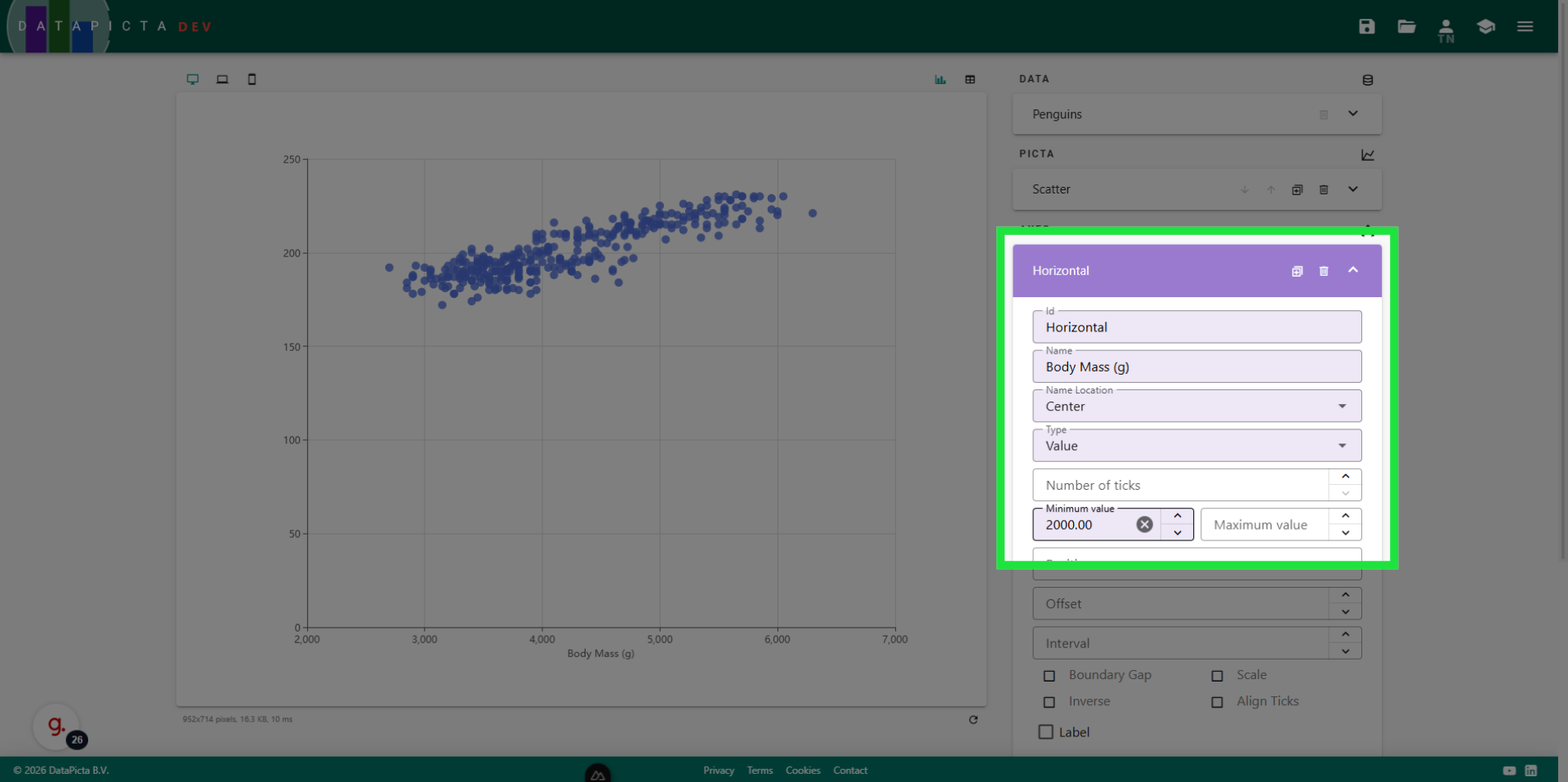Confirm Axis Settings