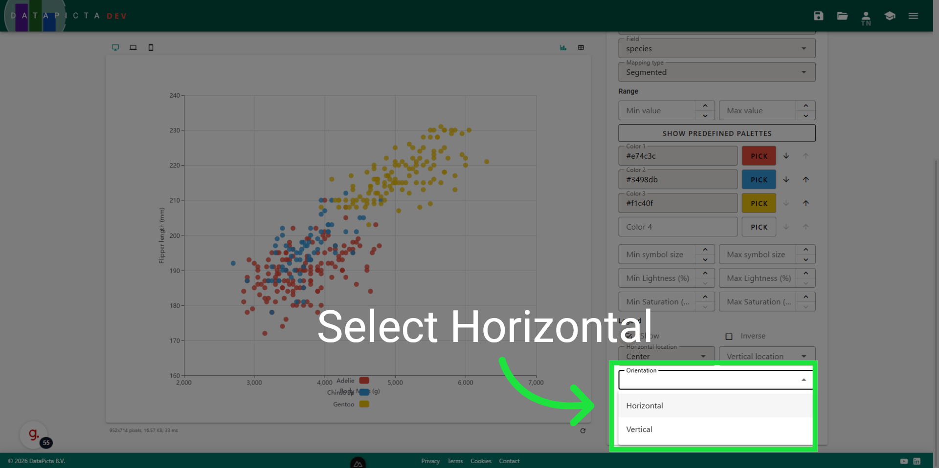 Set Legend Orientation