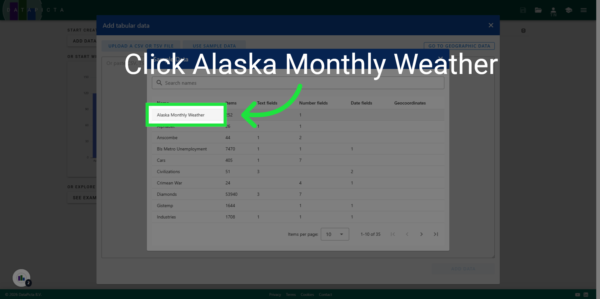 Select Alaska Weather Data