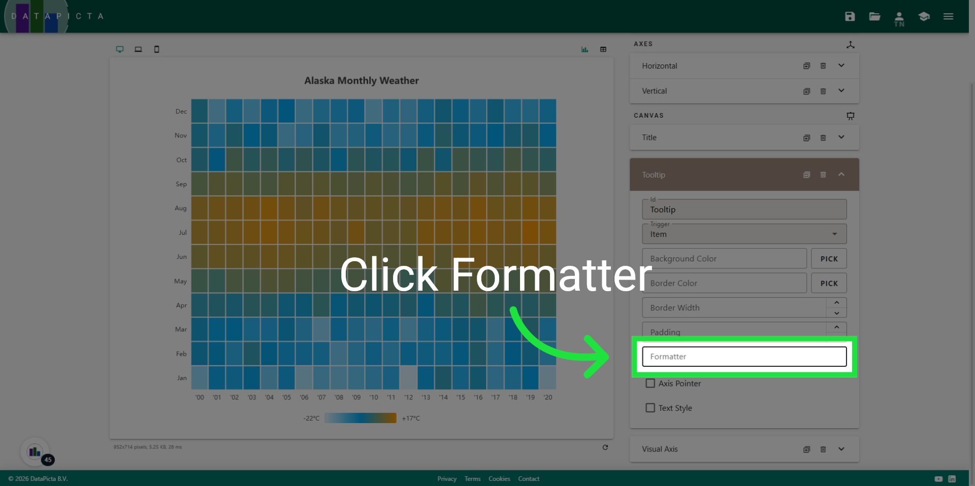 Click the Formatter