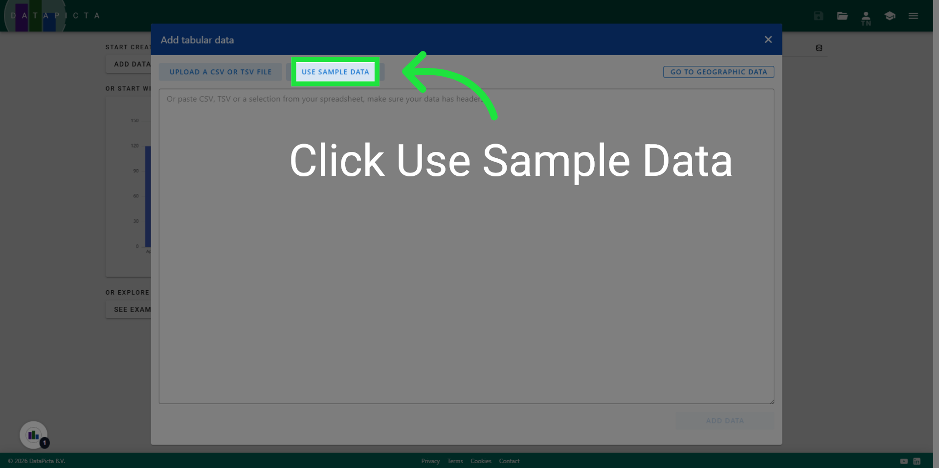 Use Sample Data Set