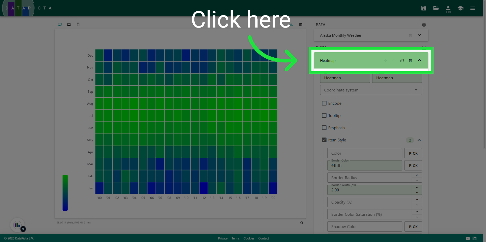 Close the Heatmap Panel