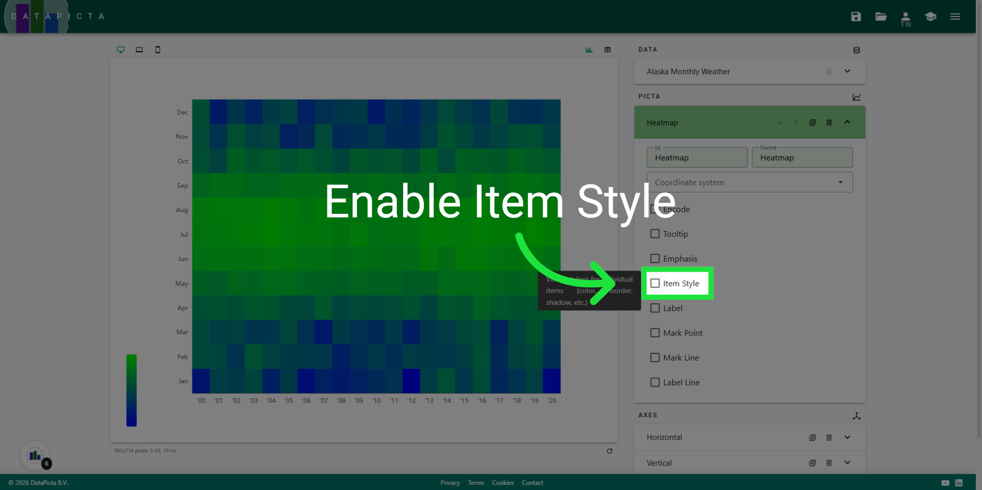 Enable Item Style