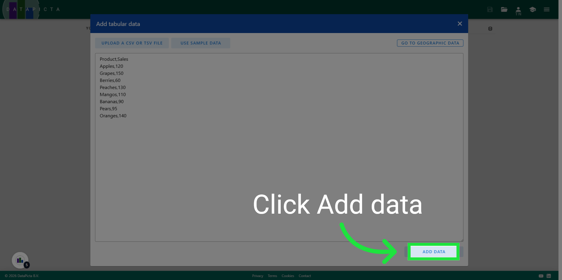 Add Data to Visualization