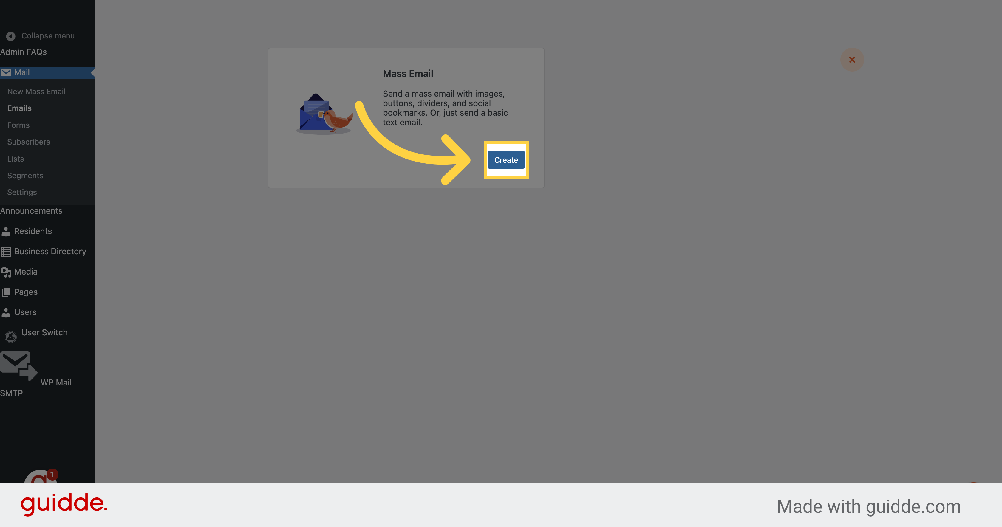 Click 'Create'