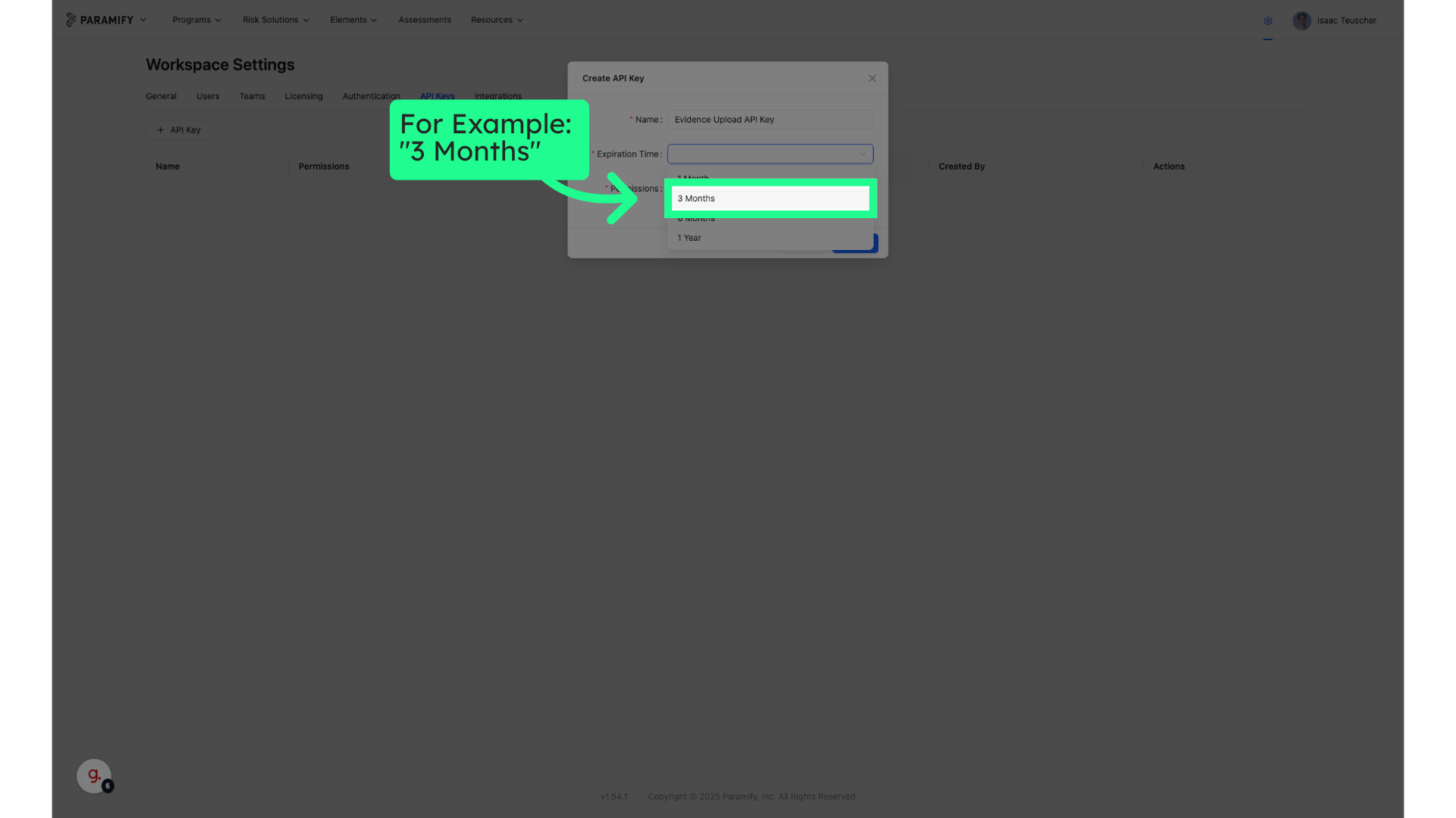 For Example: '3 Months'