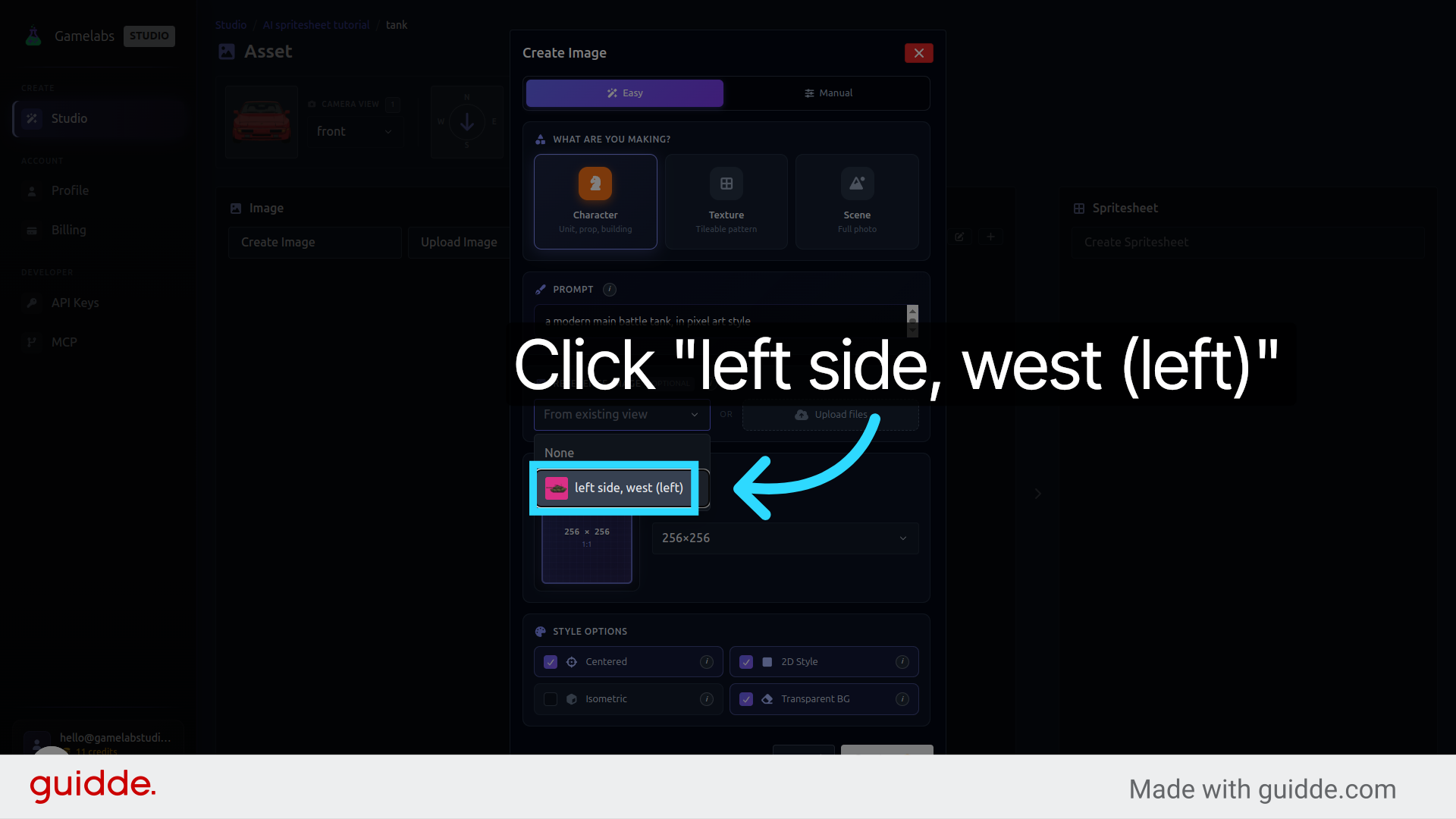 Select Source Angle