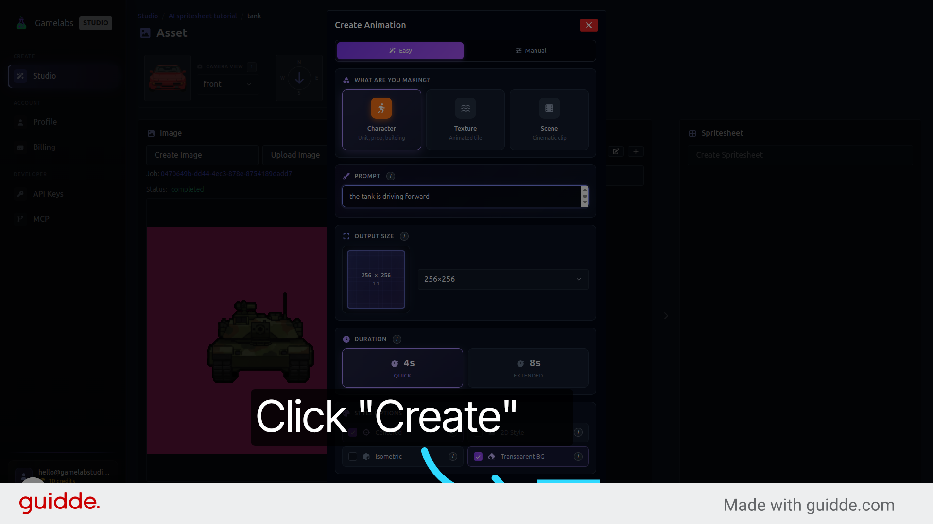Create the Animation