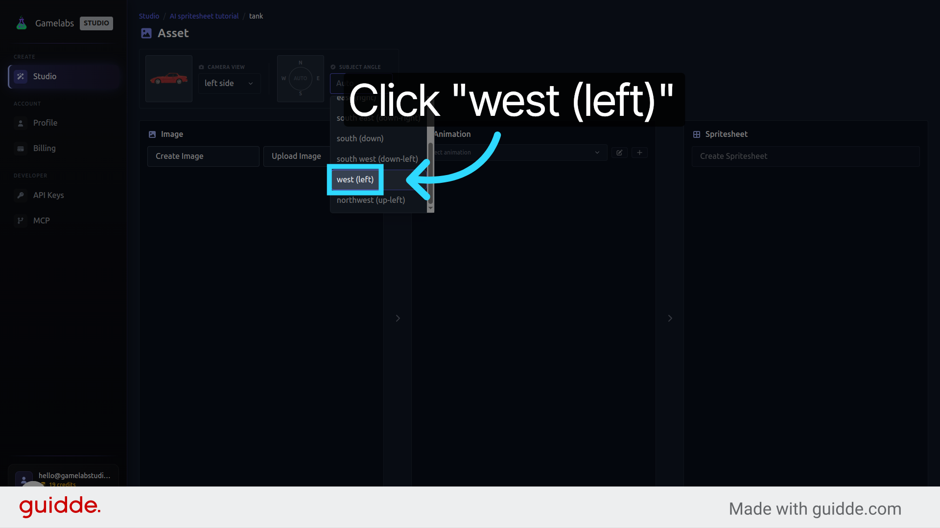 Choose West Direction