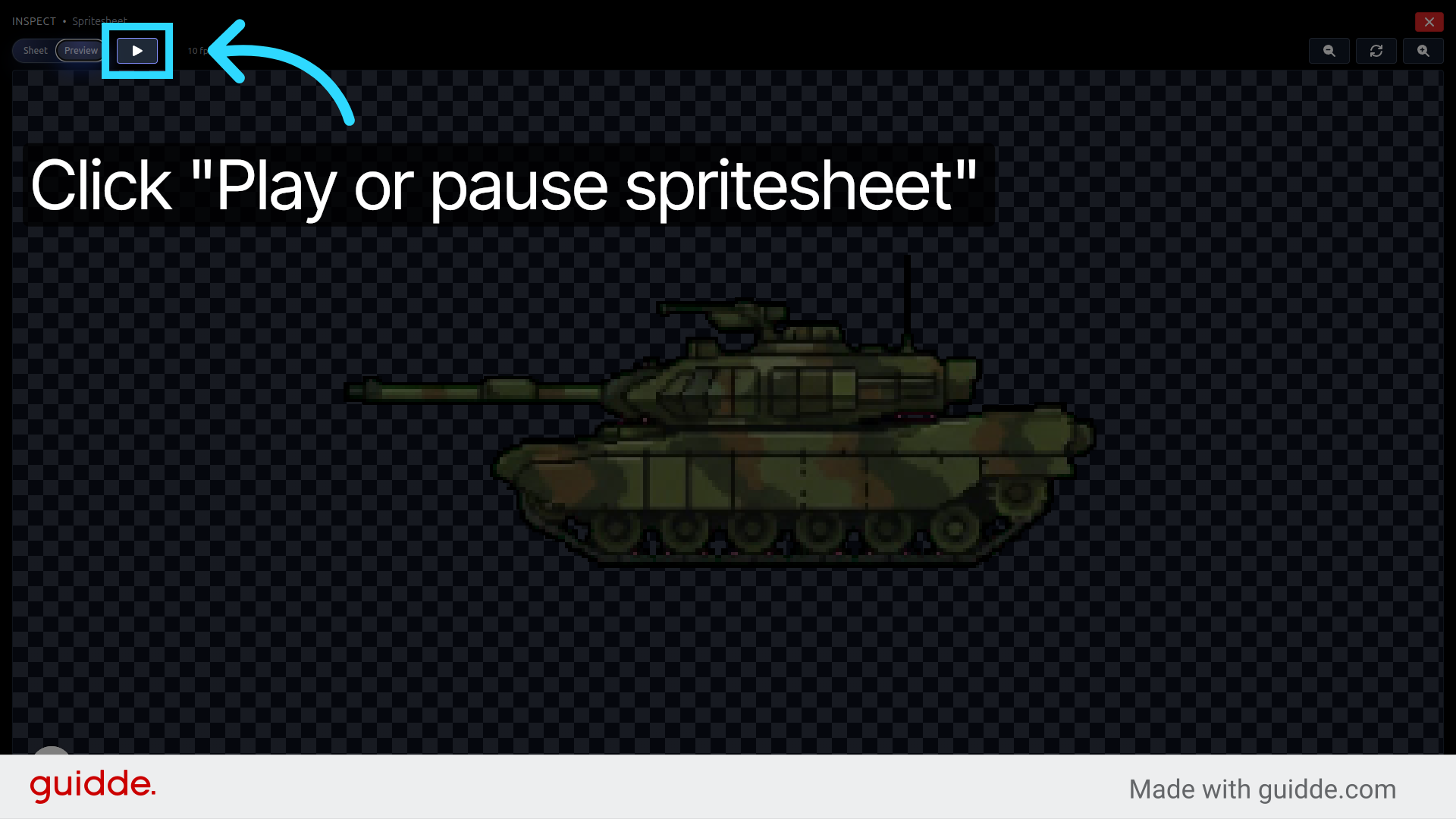 Preview Spritesheet Animation