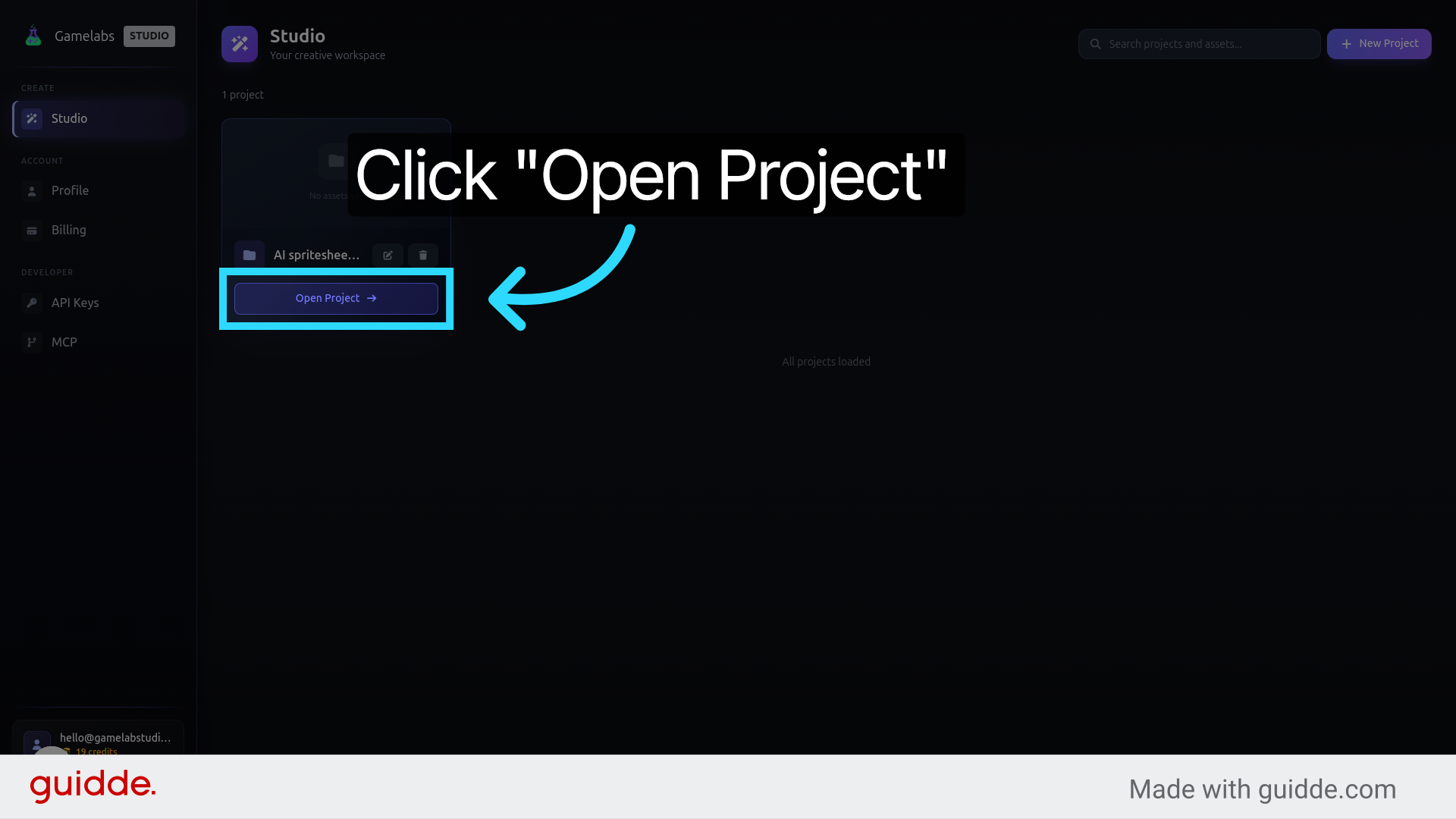Open the Project