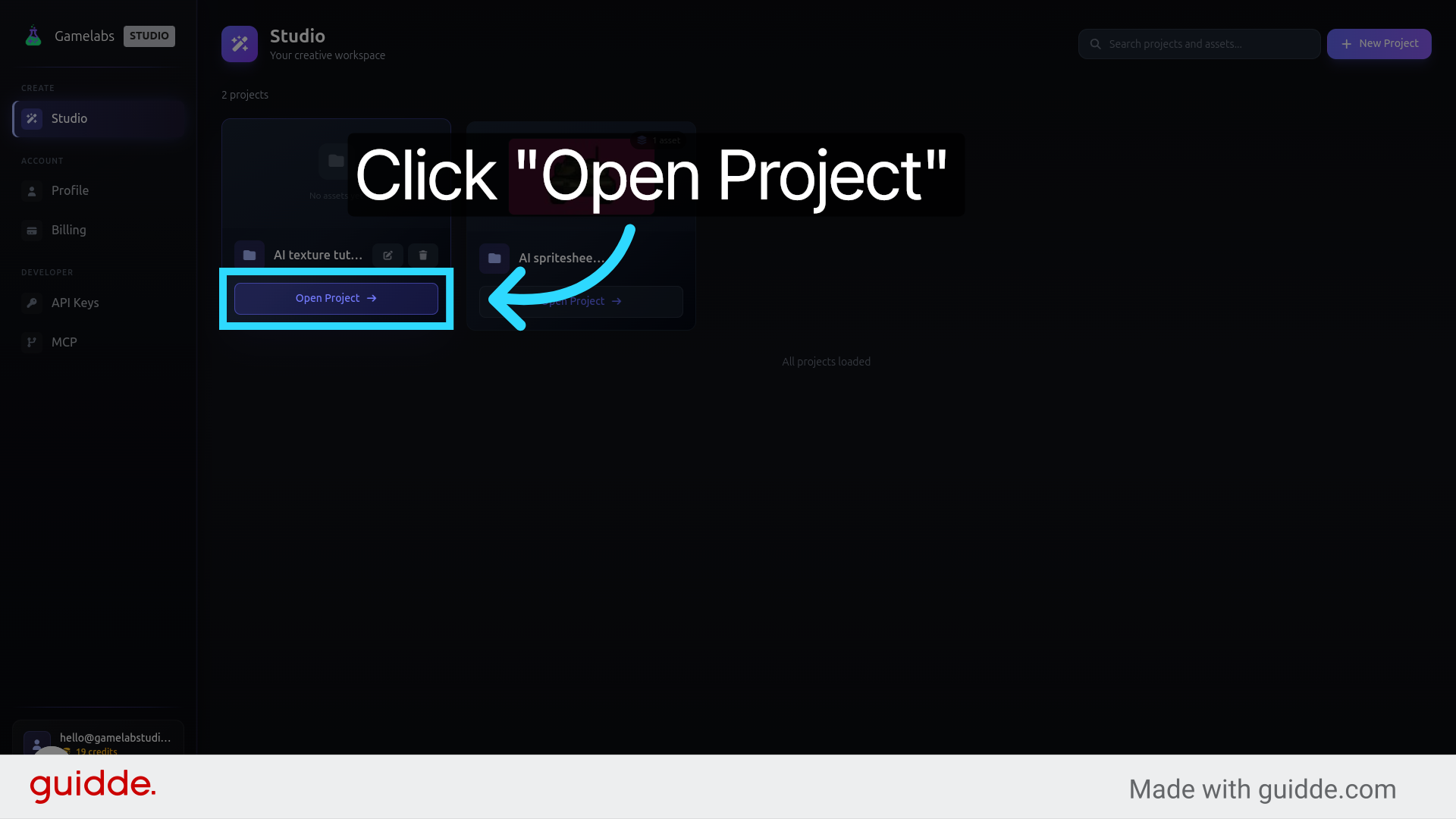 Open the Project