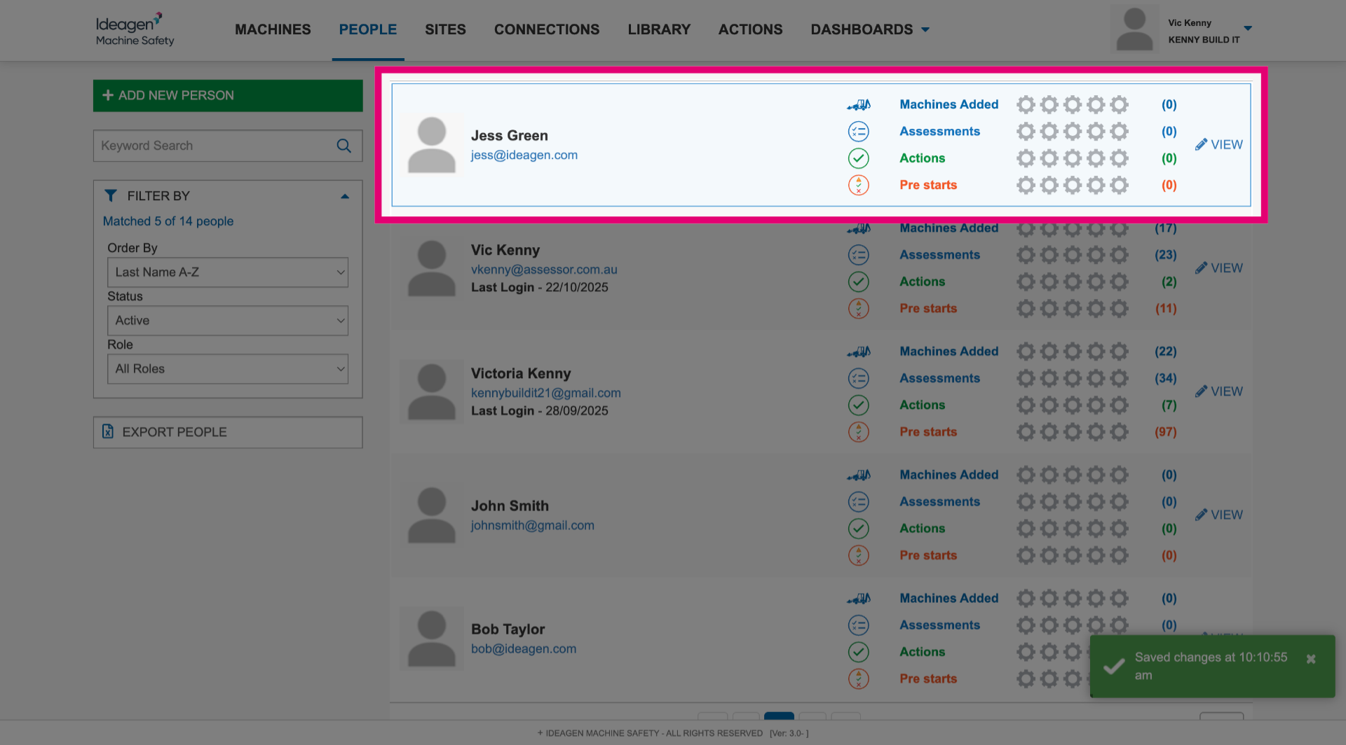 View user list