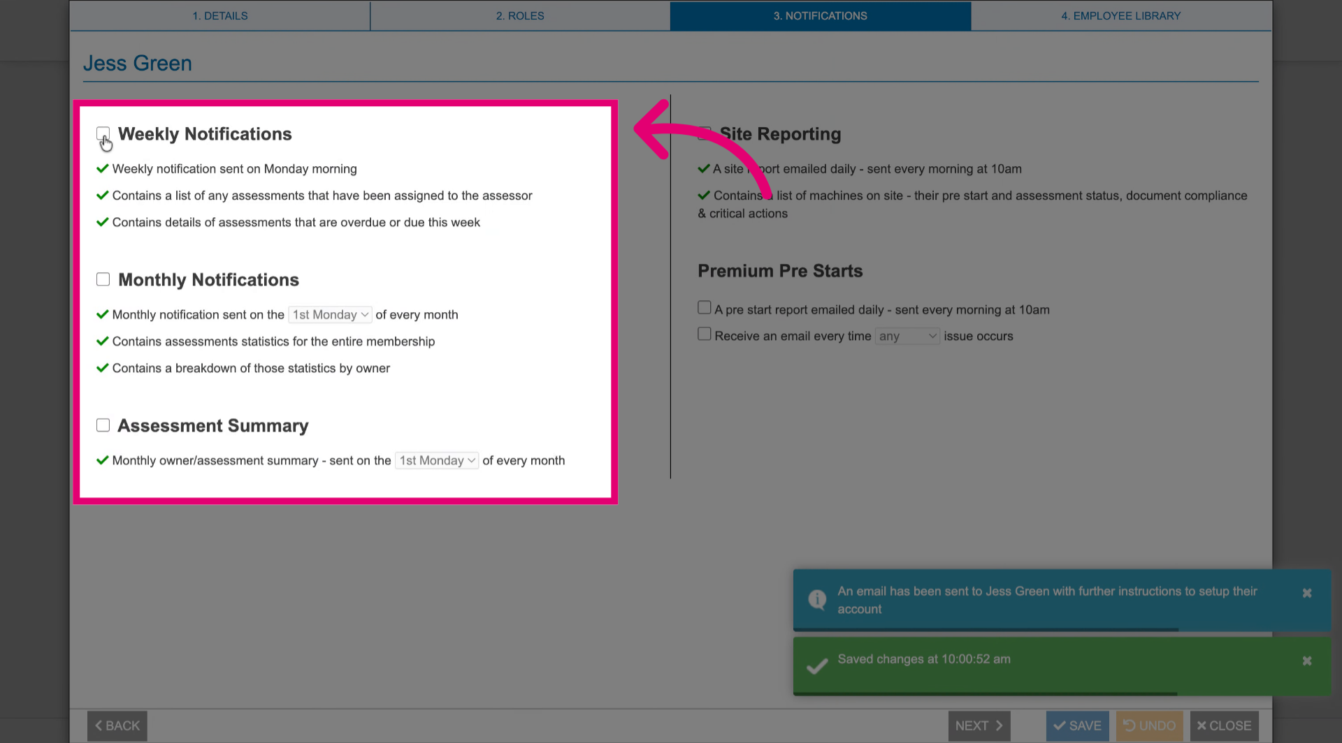 Enable notifications