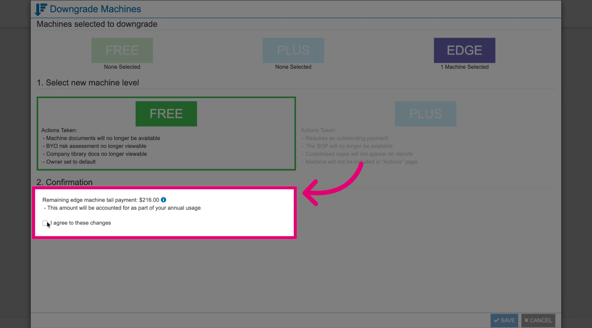 Tick confirmation