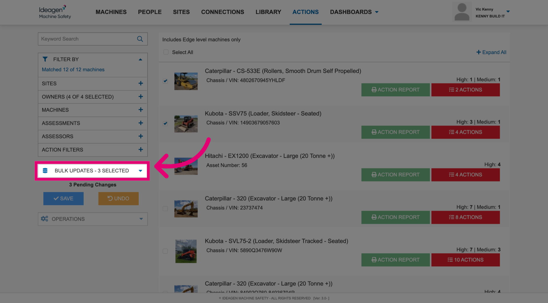 Click 'Bulk Updates'