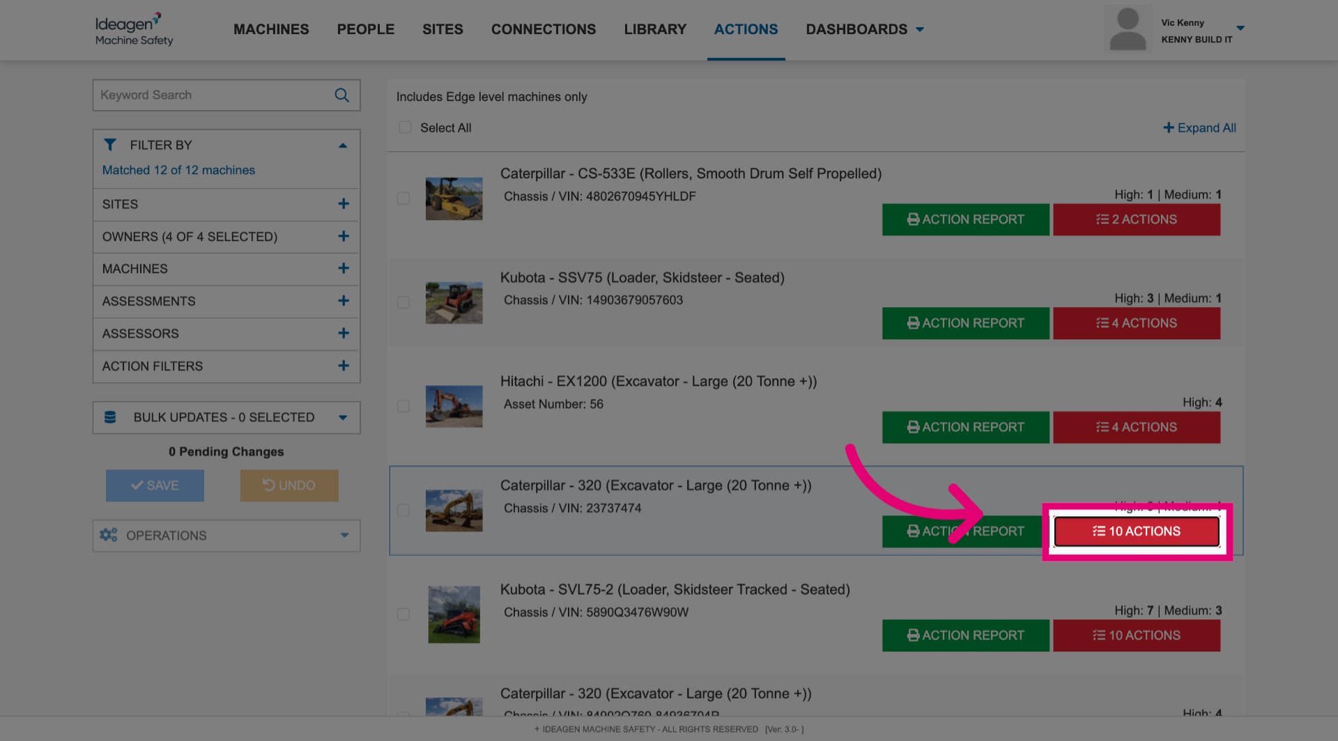 Click 'Actions'