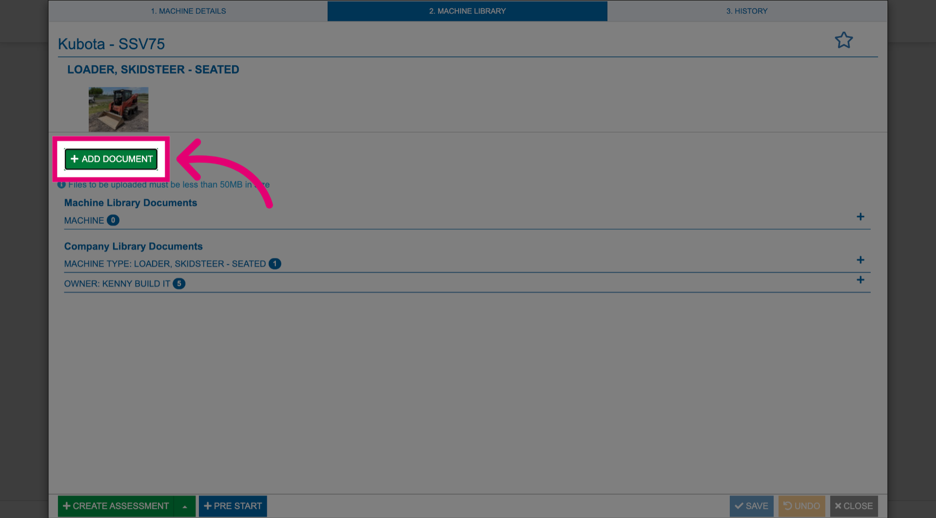Click 'Add Document'.