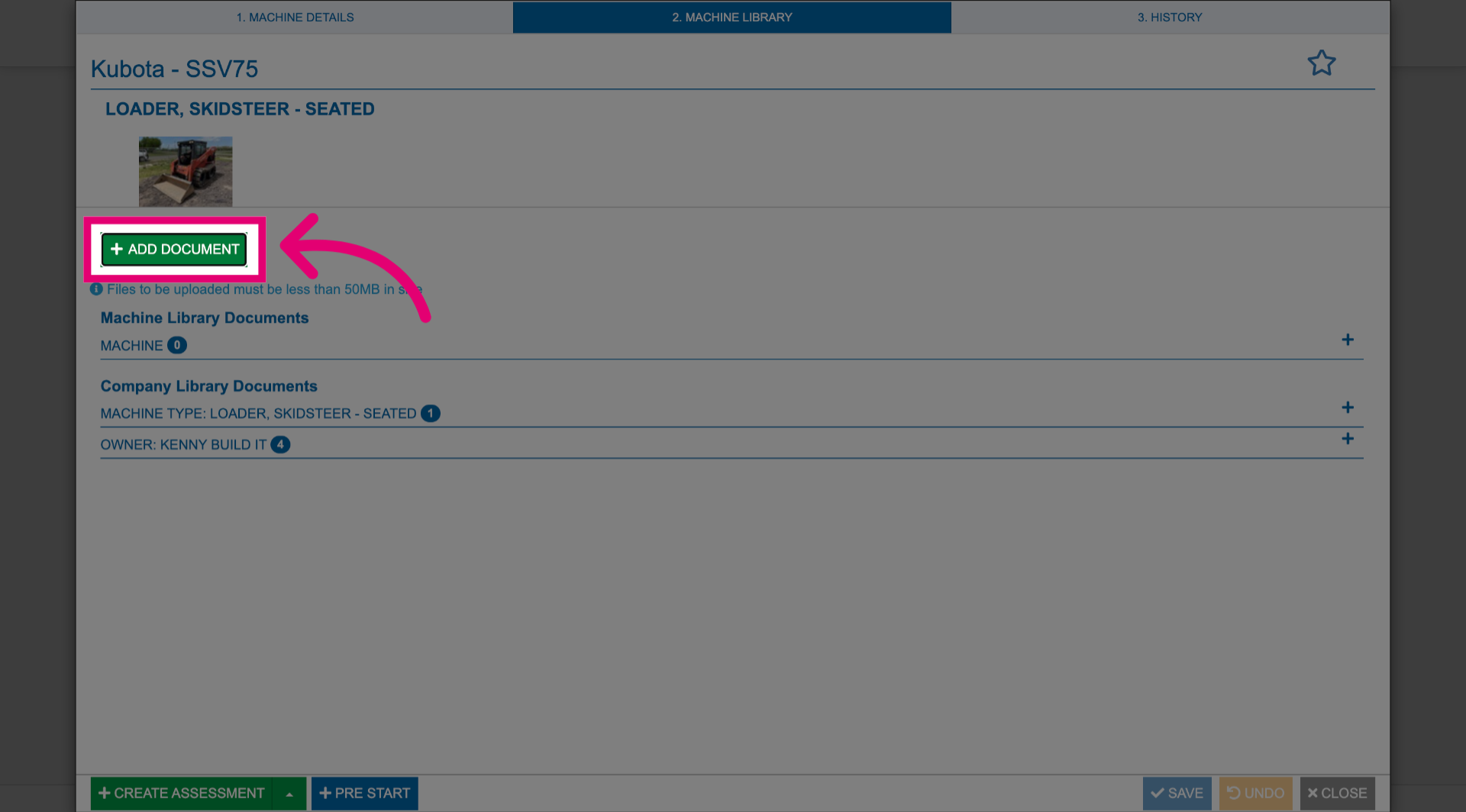 Click 'Add Document'