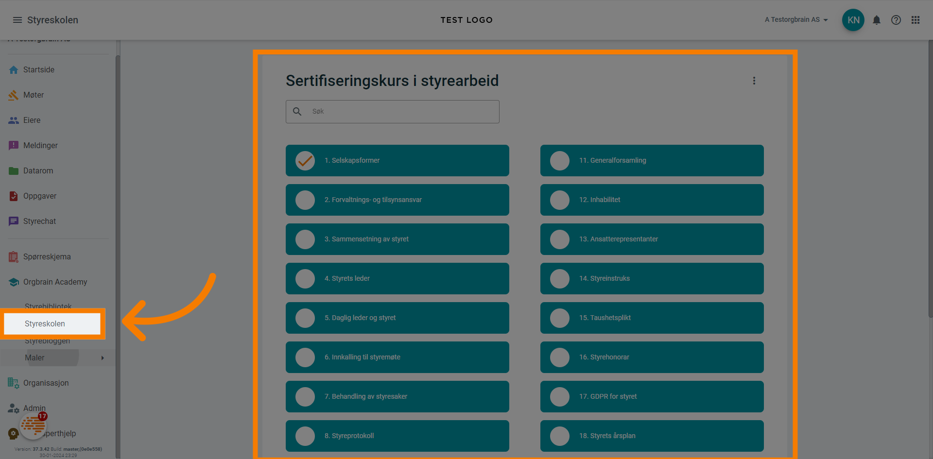 Orgbrain Academy - Styreskolen