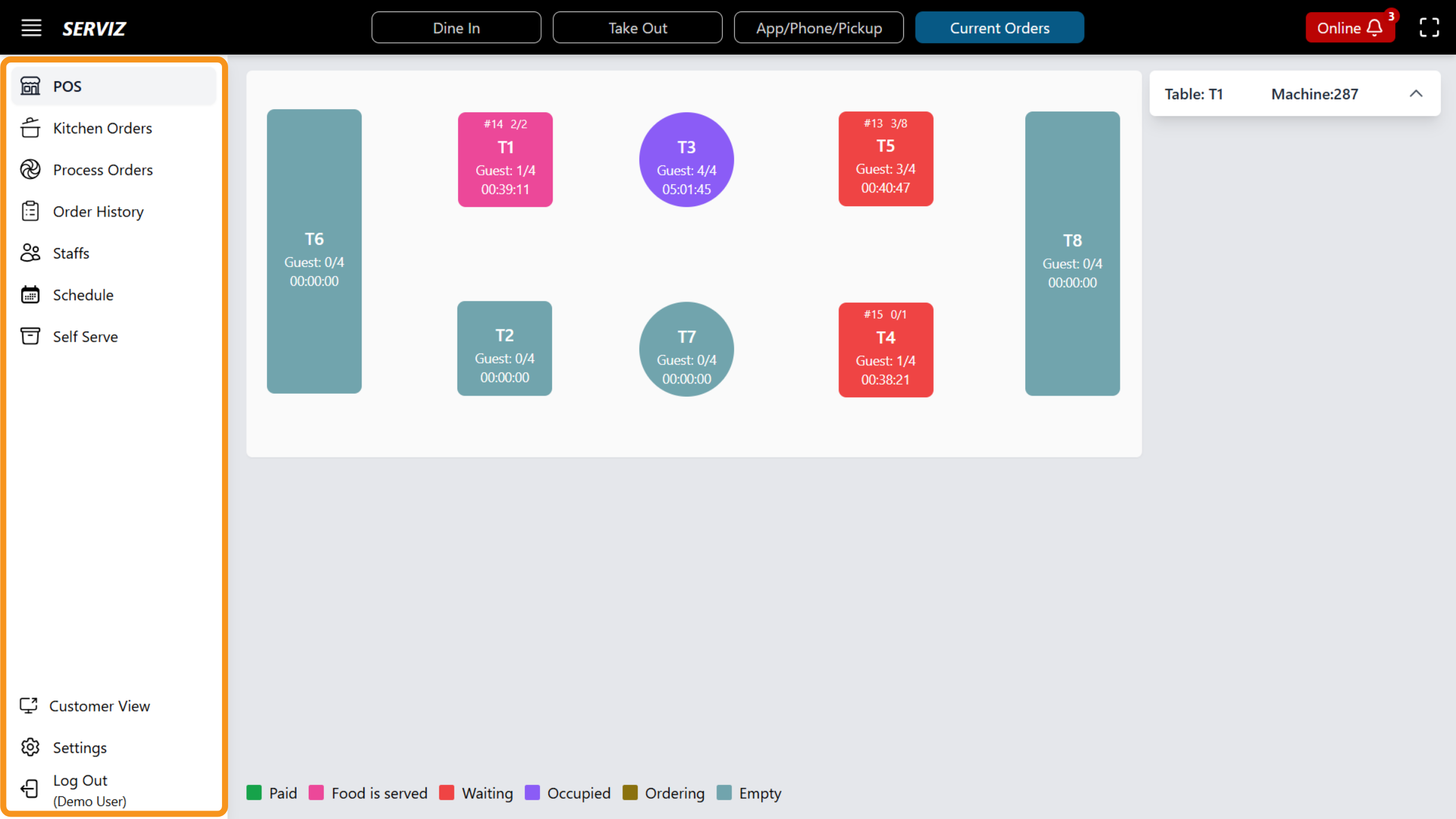 Explore the POS Menu
