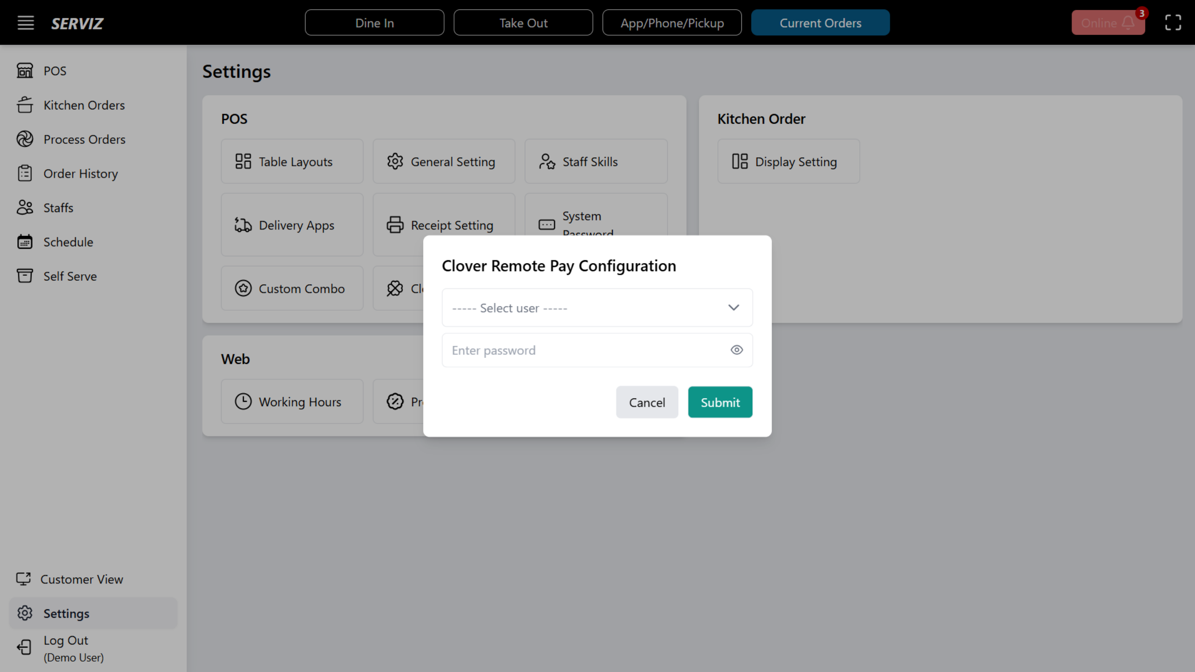 Interact with Clover Config