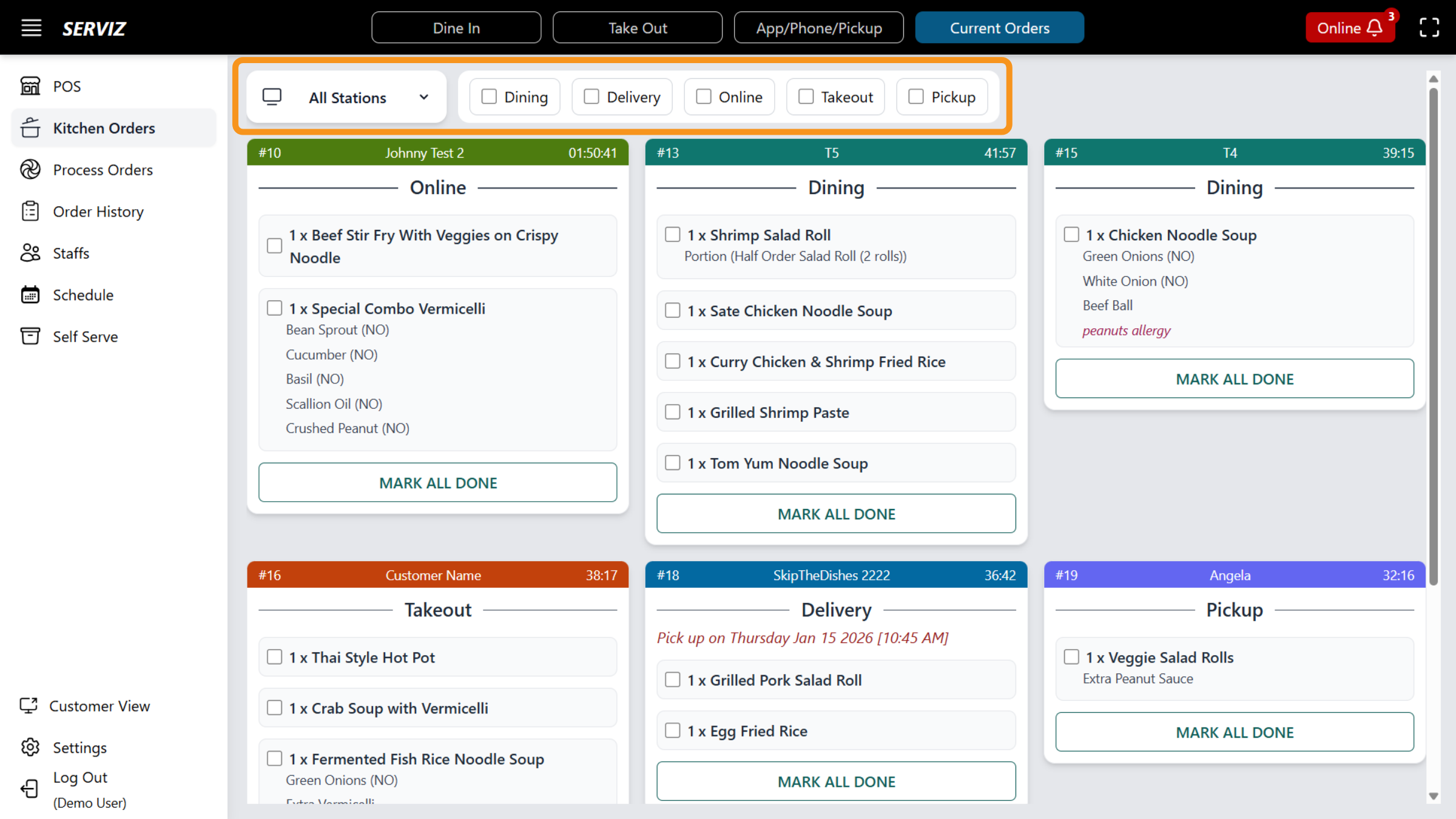 Kitchen Order Display Overview