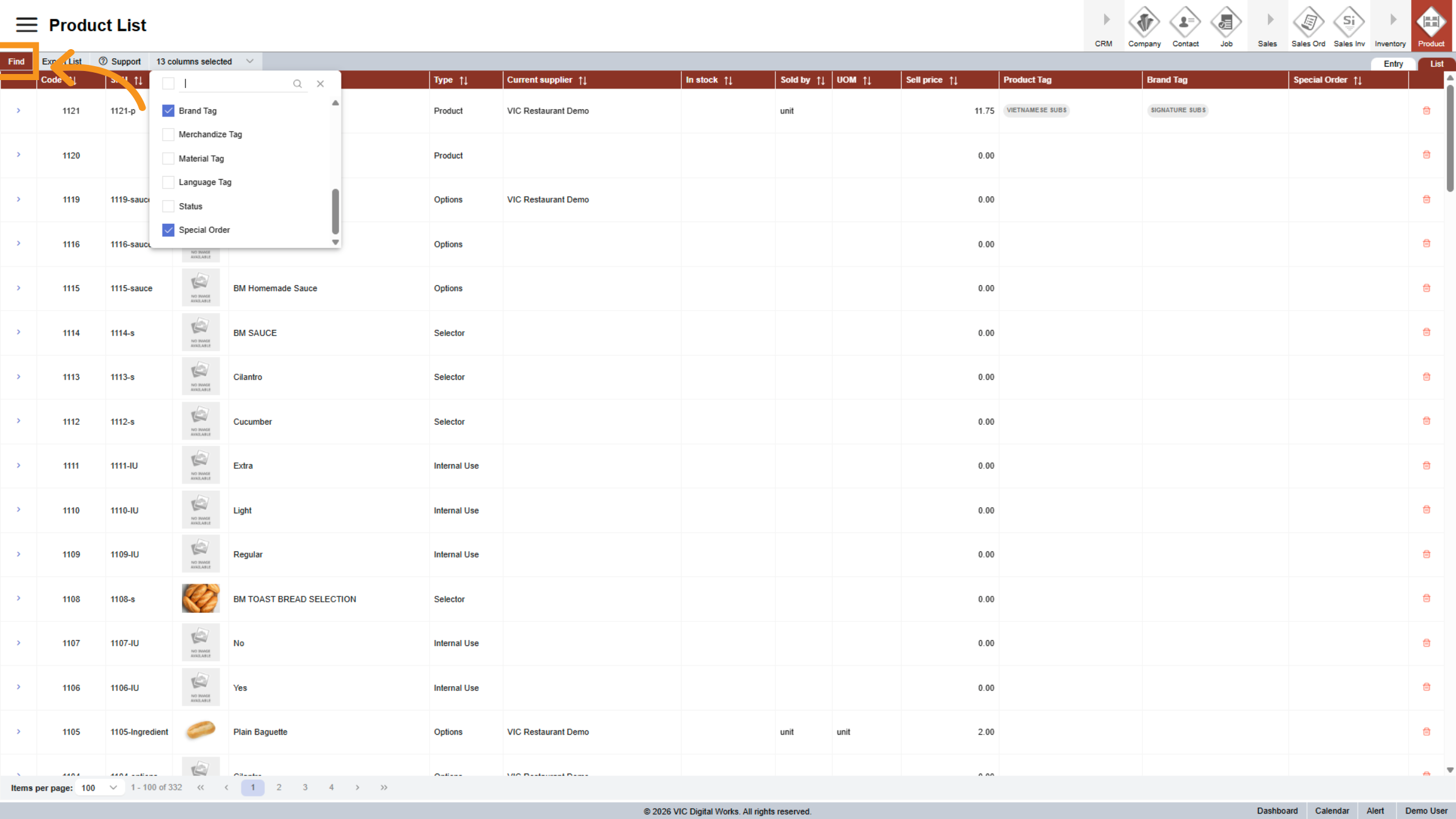Initiate Product Search