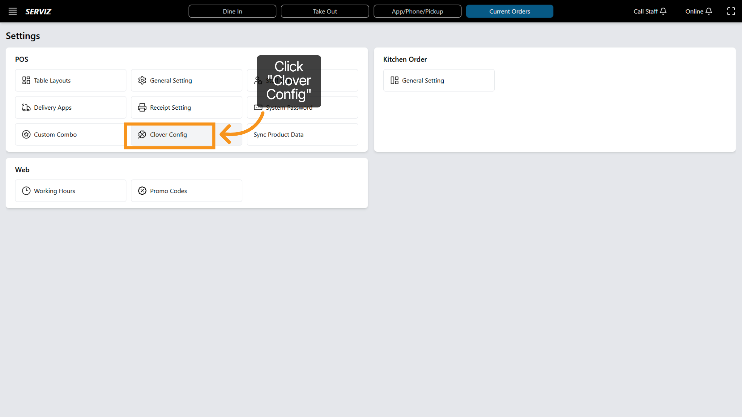 Select Clover Config