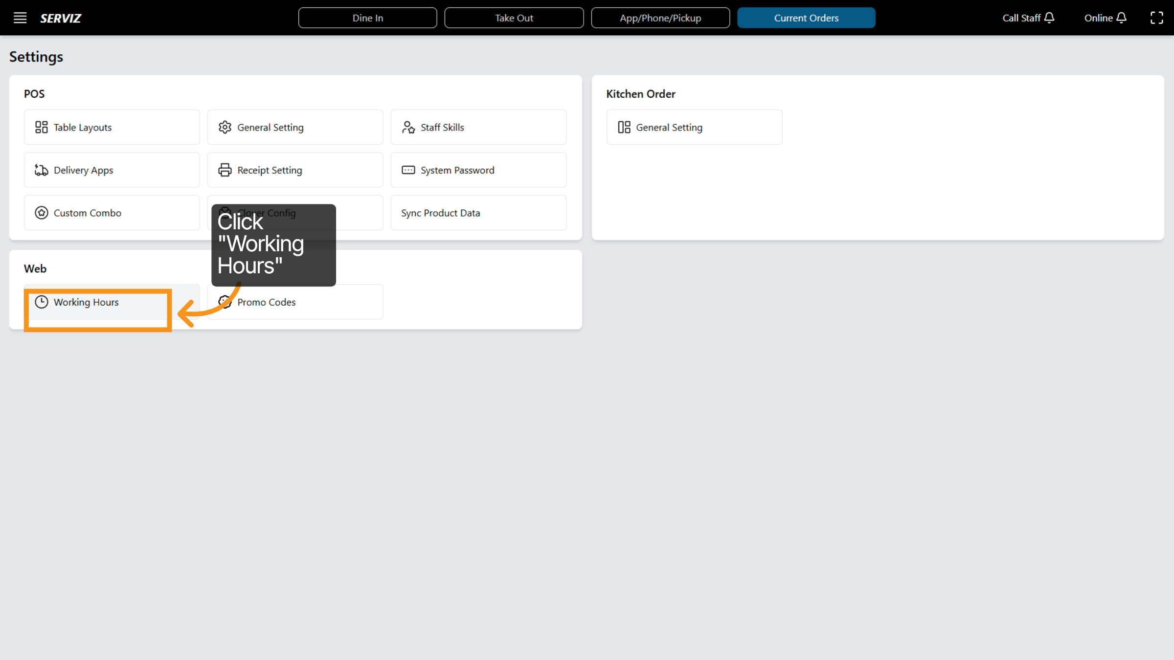 Access Working Hours