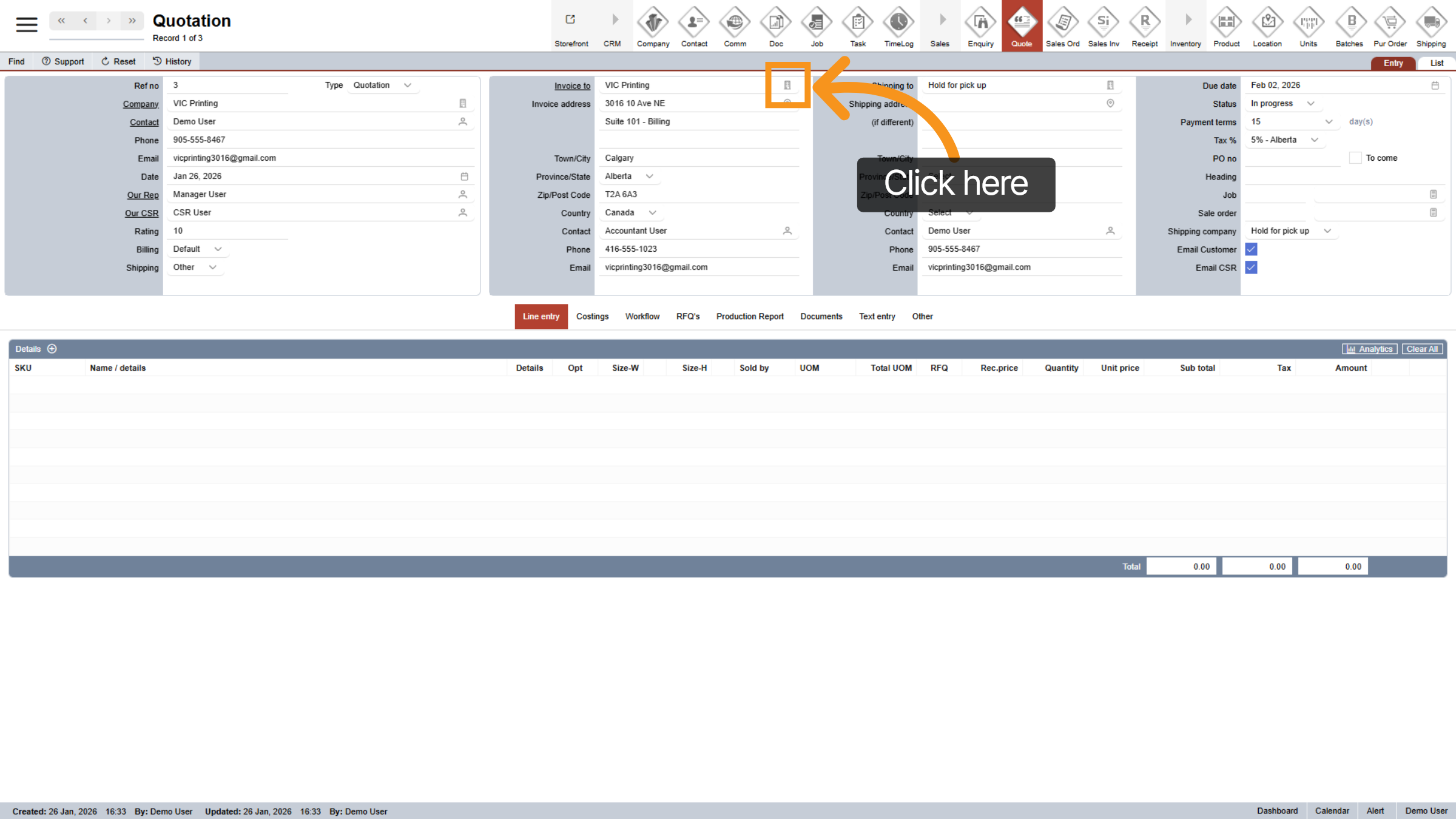 Change Billing Company