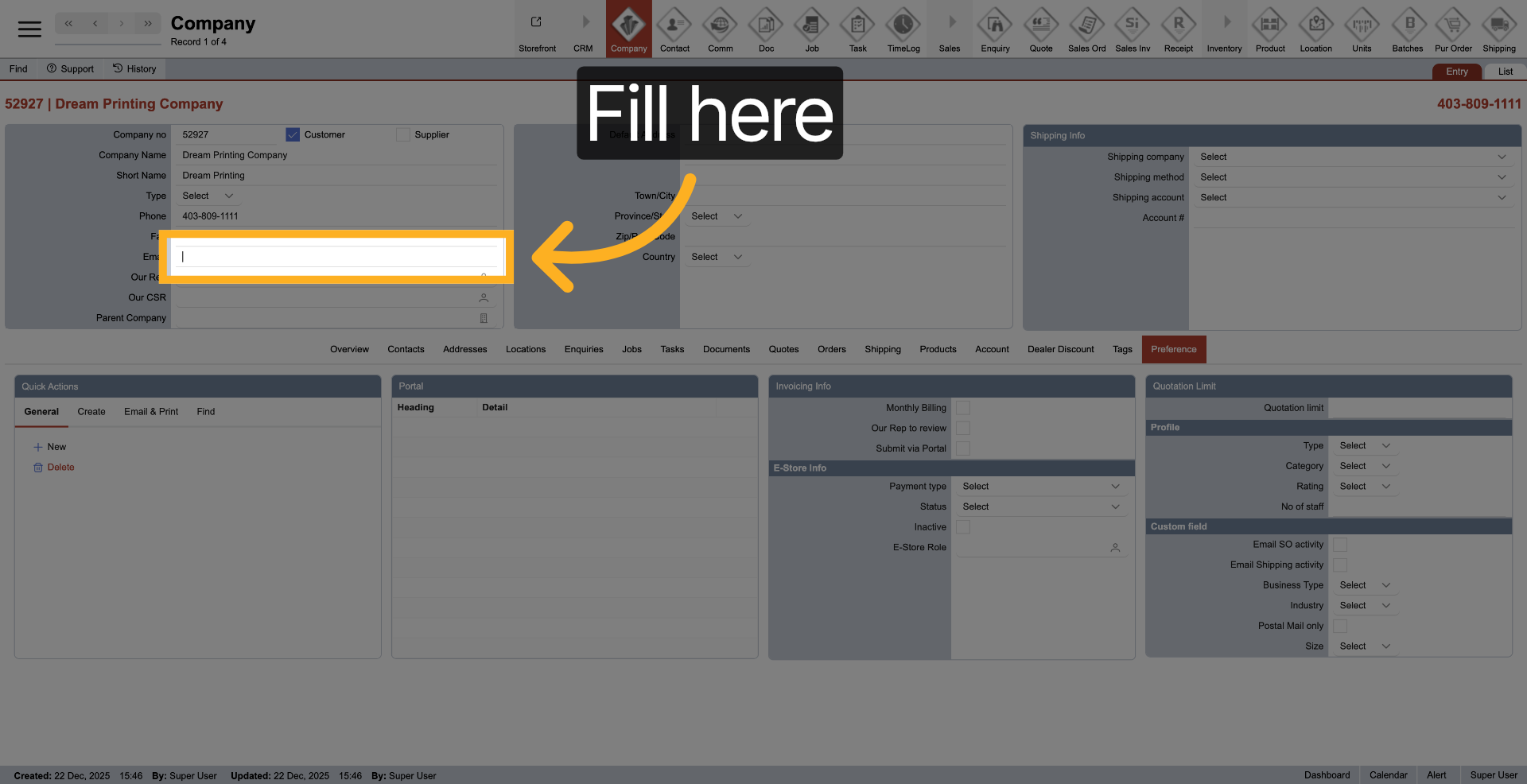 Fill Additional Contact Details