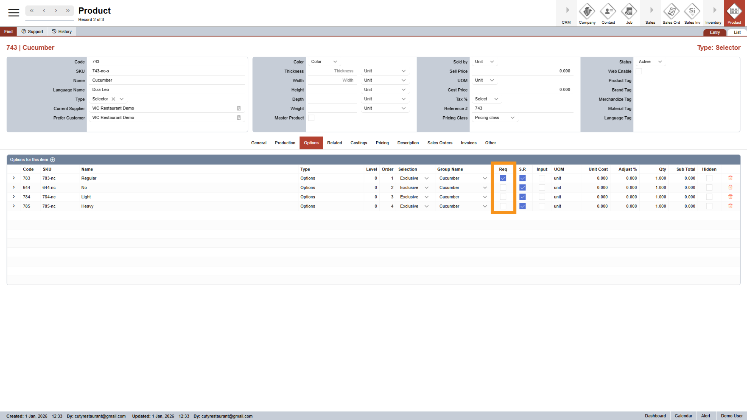 Mark Require for 'Regular'