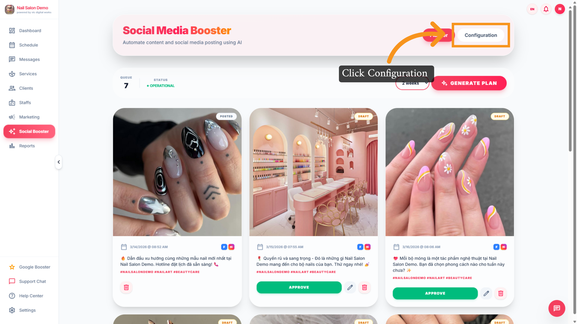 Open Configuration Settings