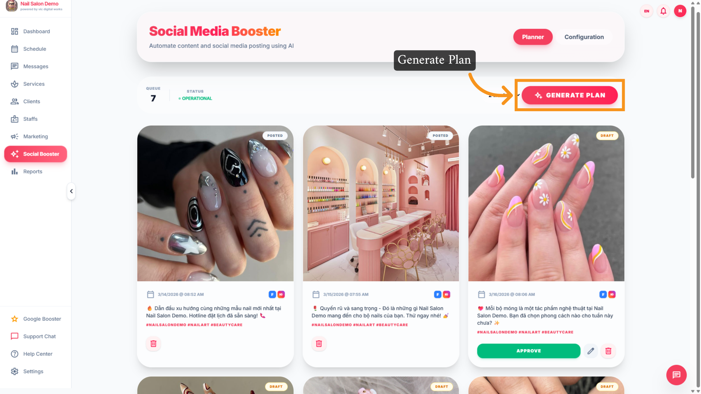 Generate Content Plan