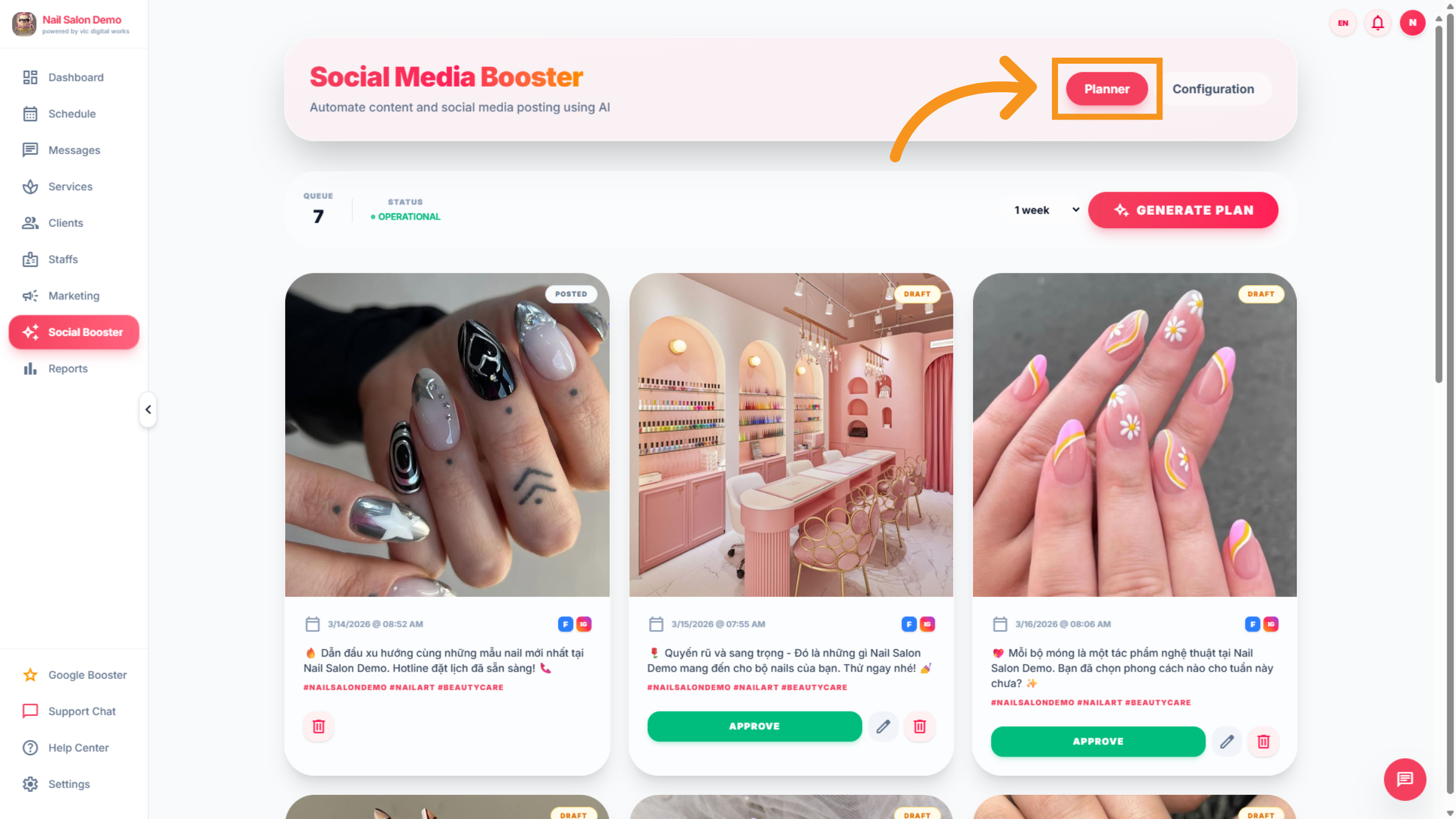 Access Planner Section