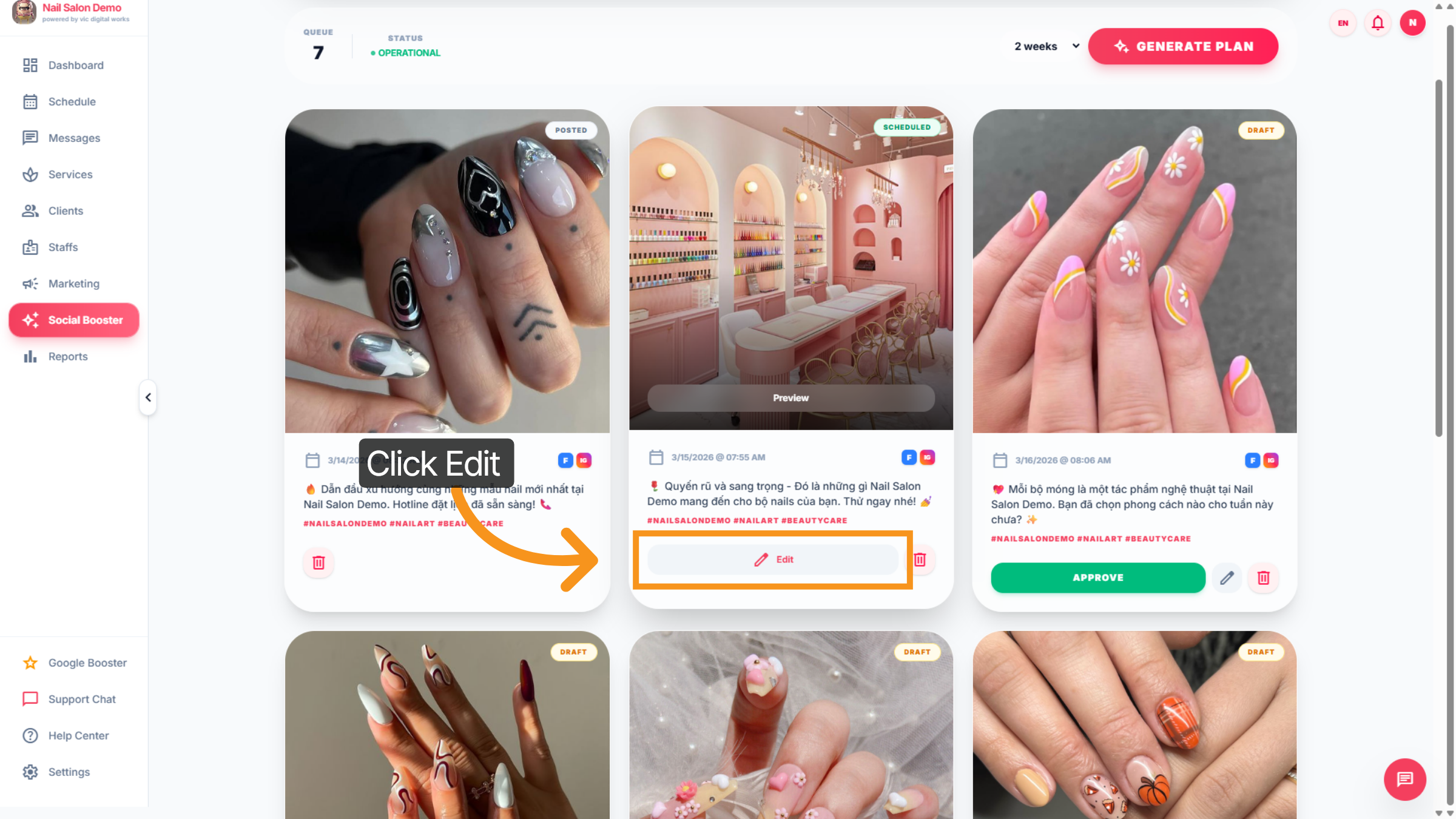 Edit Scheduled Posts