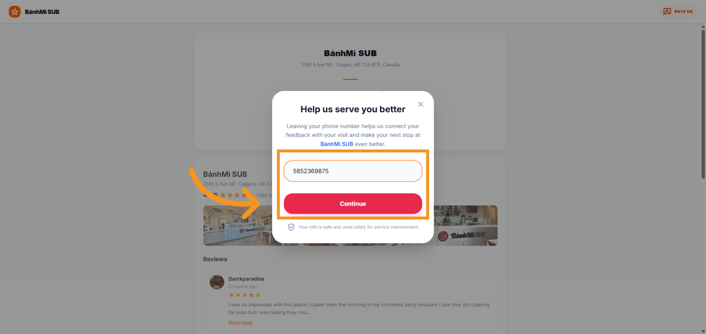 Customers to submit