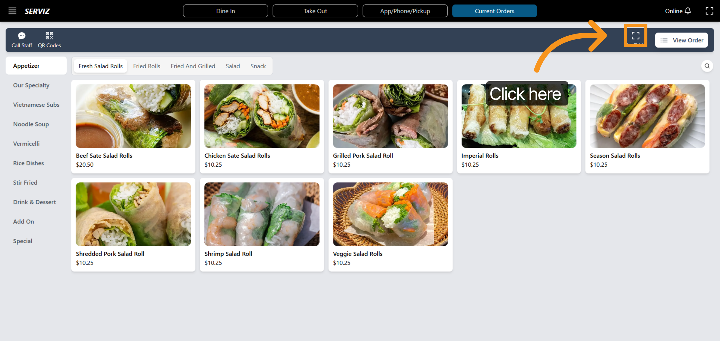 Set Table Configuration