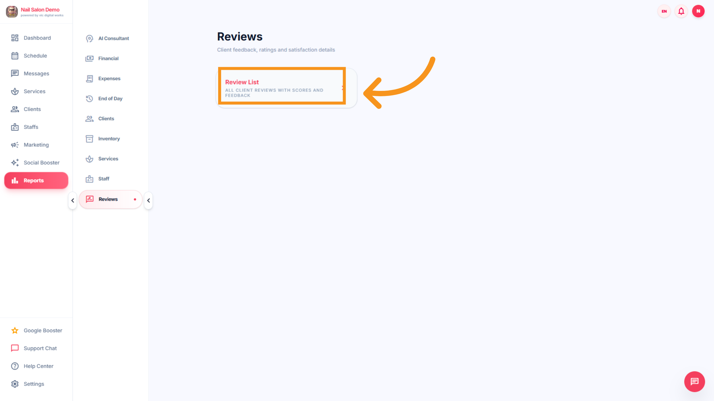 View Client Reviews