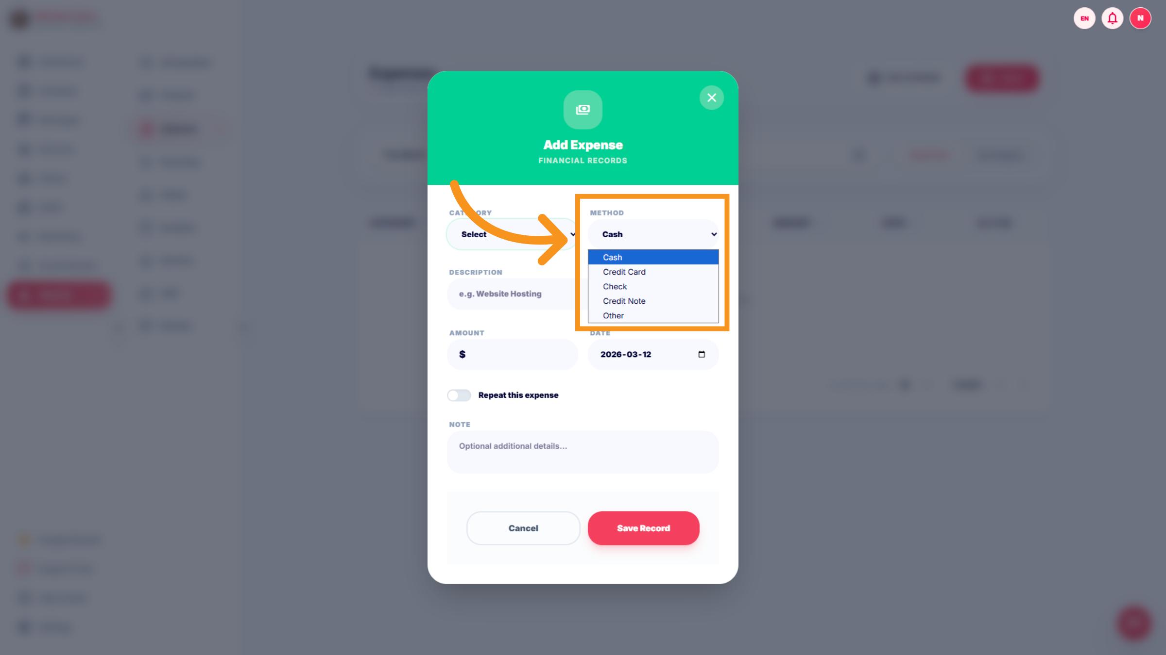 Choose Payment Method