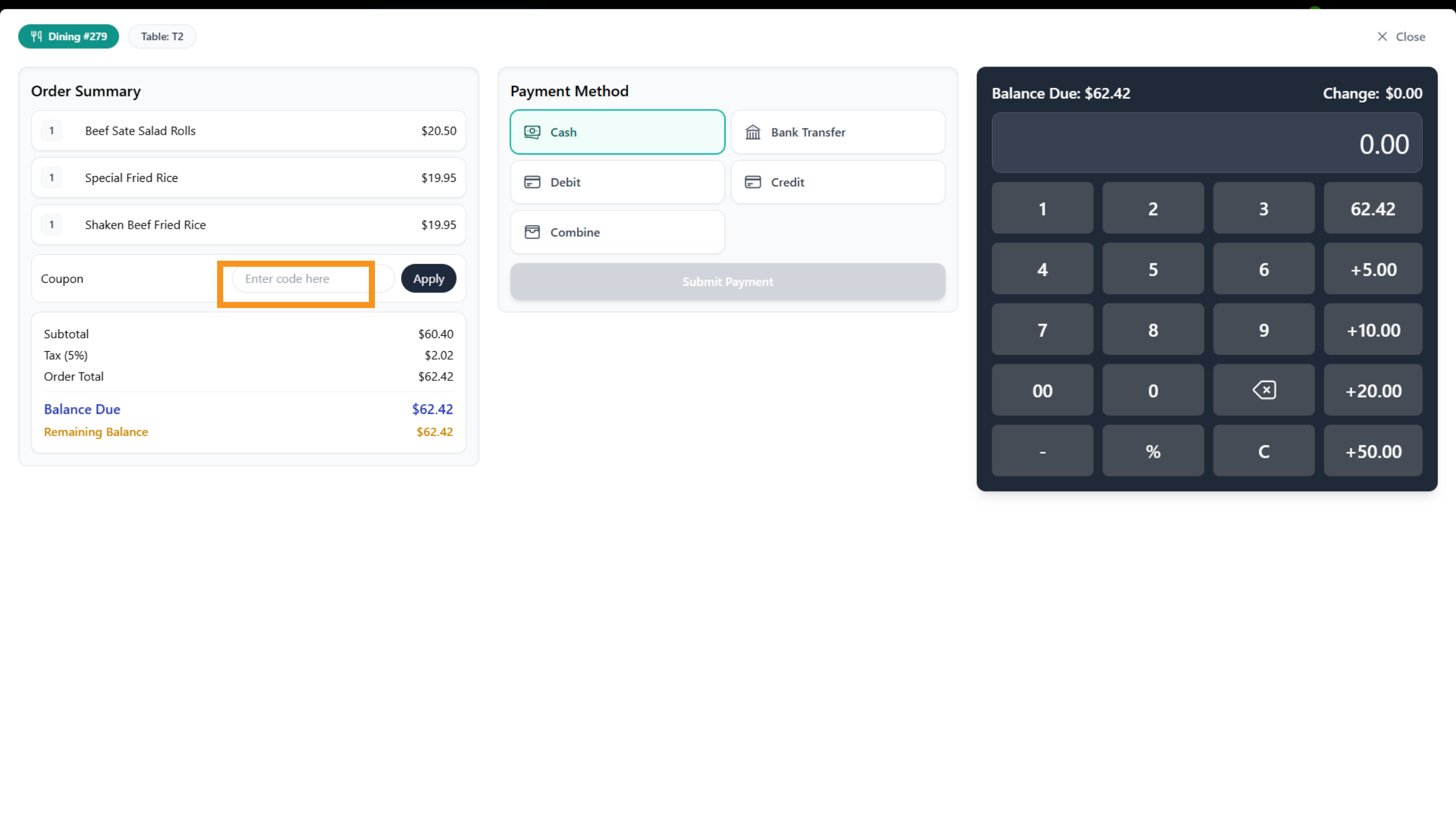 Payment Process detail 