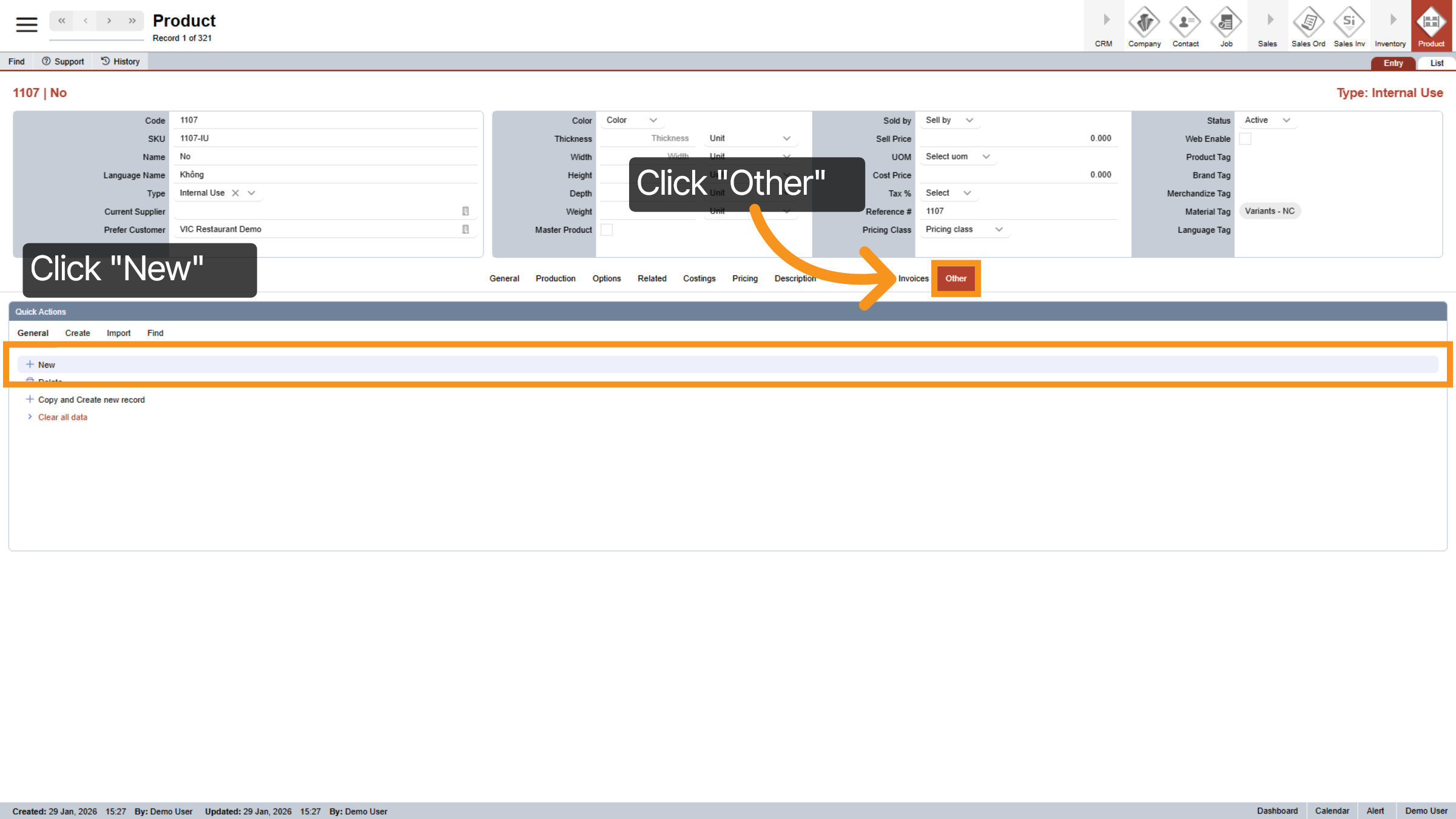 Create Parent Selector
