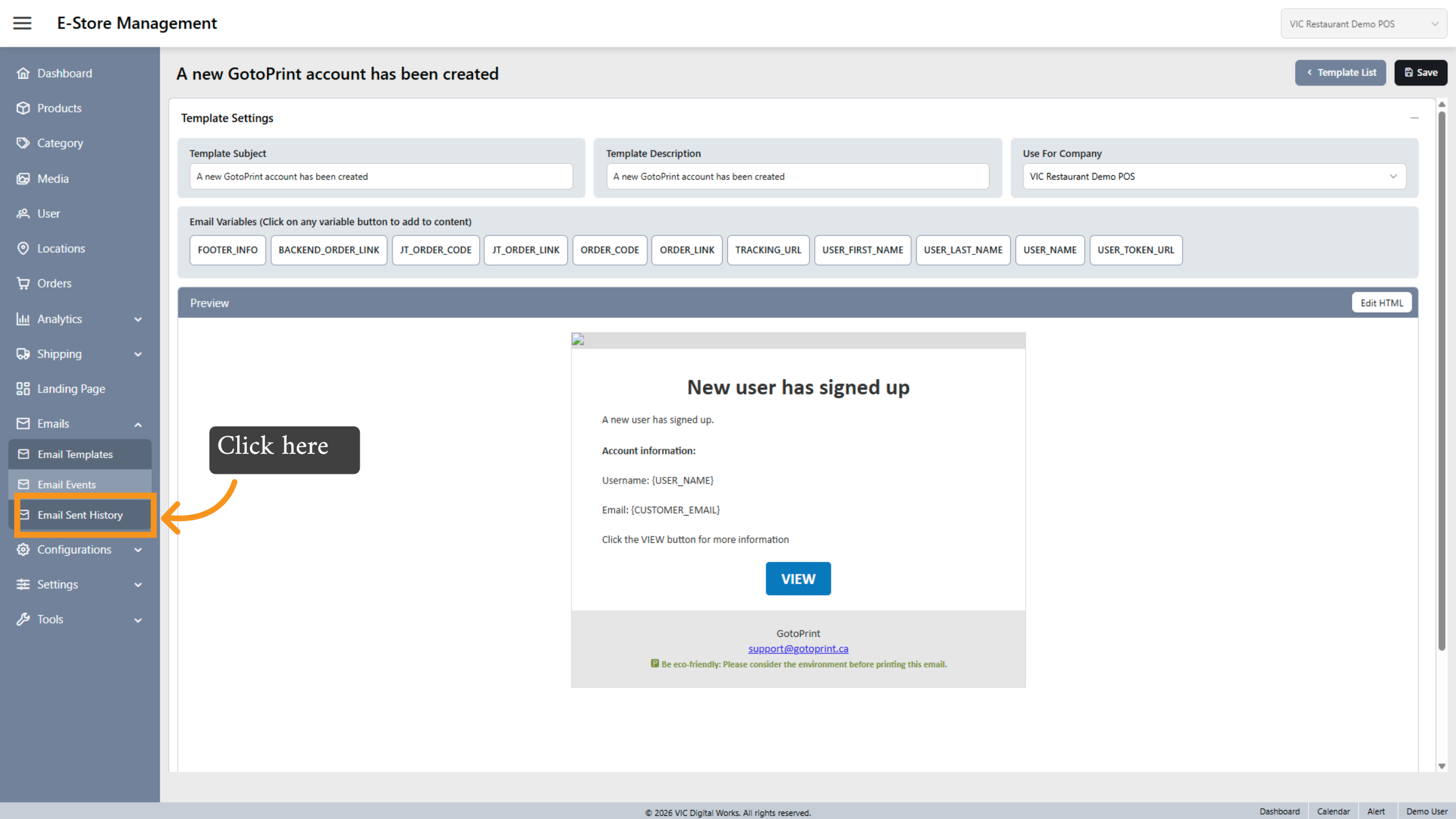 Access Email Sent History Again