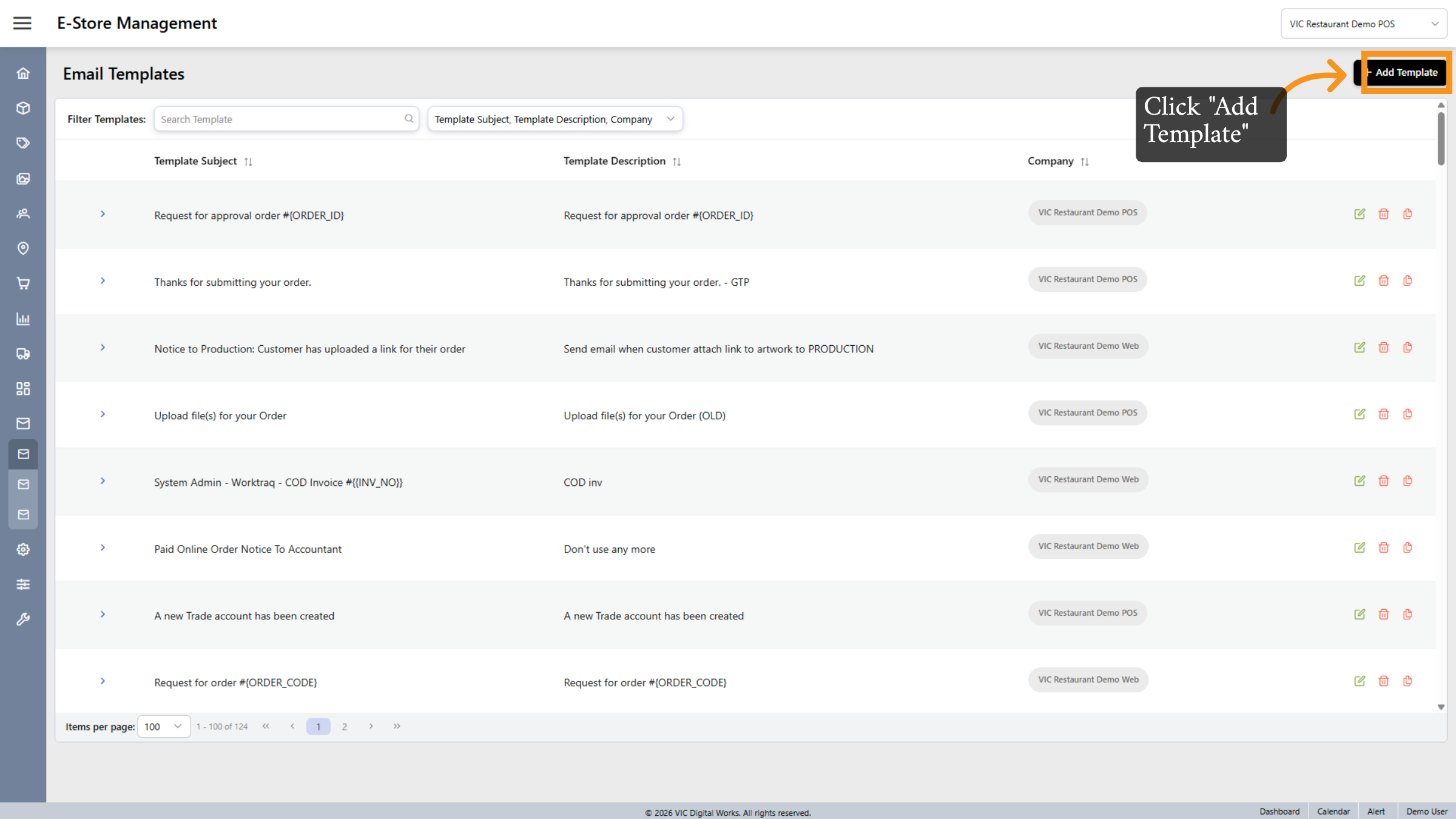 Add New Email Template